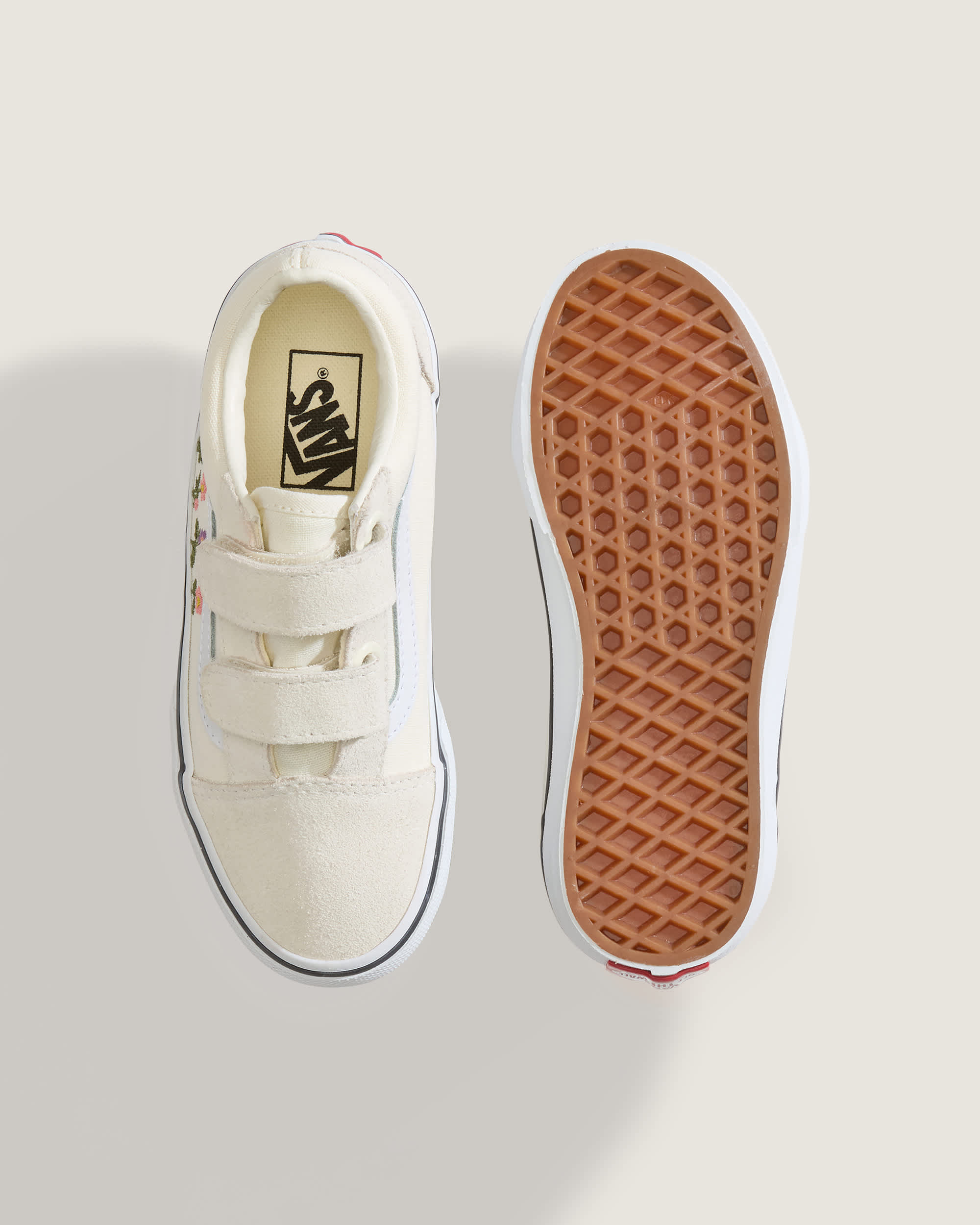 Scarpe Bambino Old Skool V 48 anni VANS Bianco ALT2