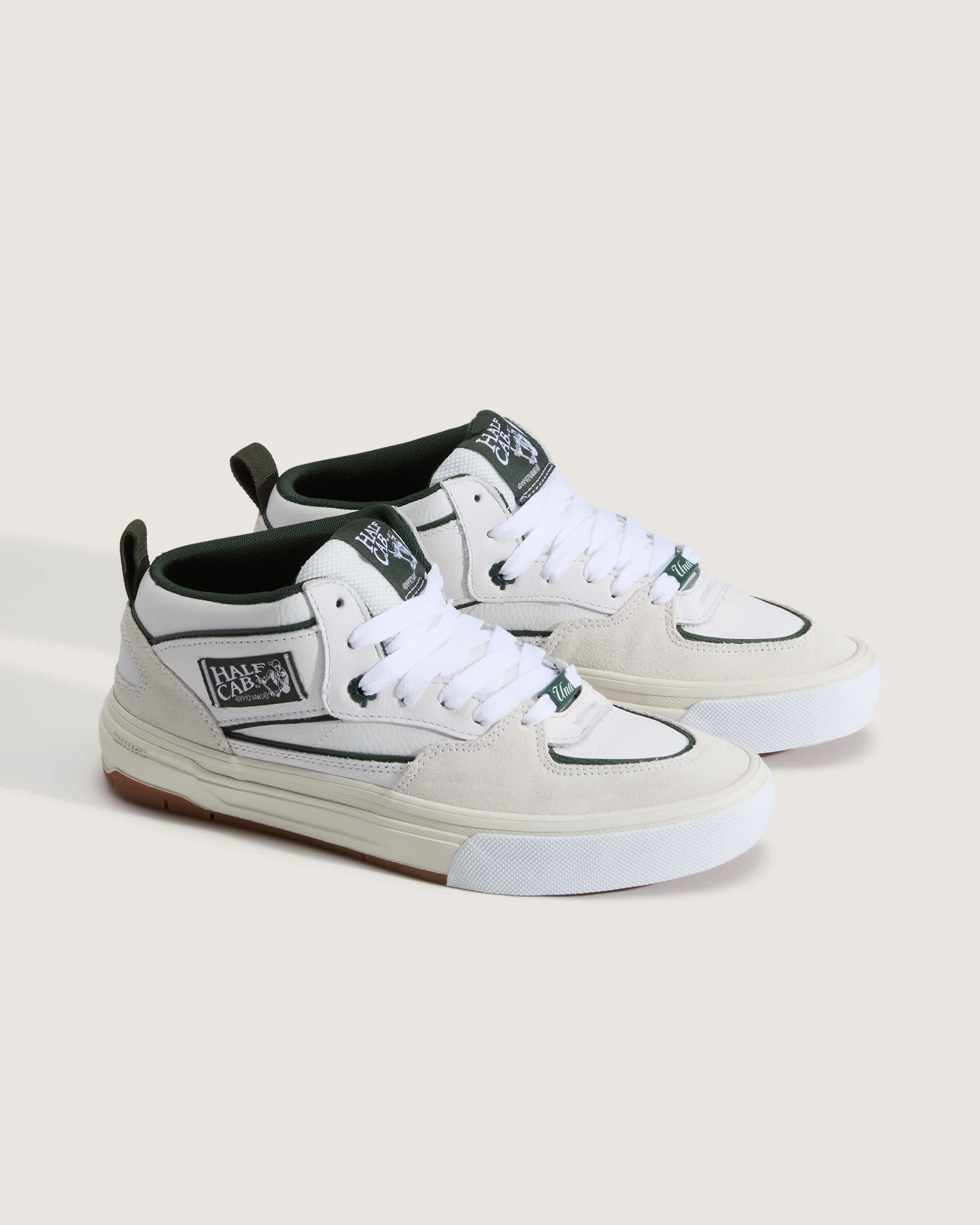 Chaussures Skate Half Cab Wafflecup VANS Blanc ALT1