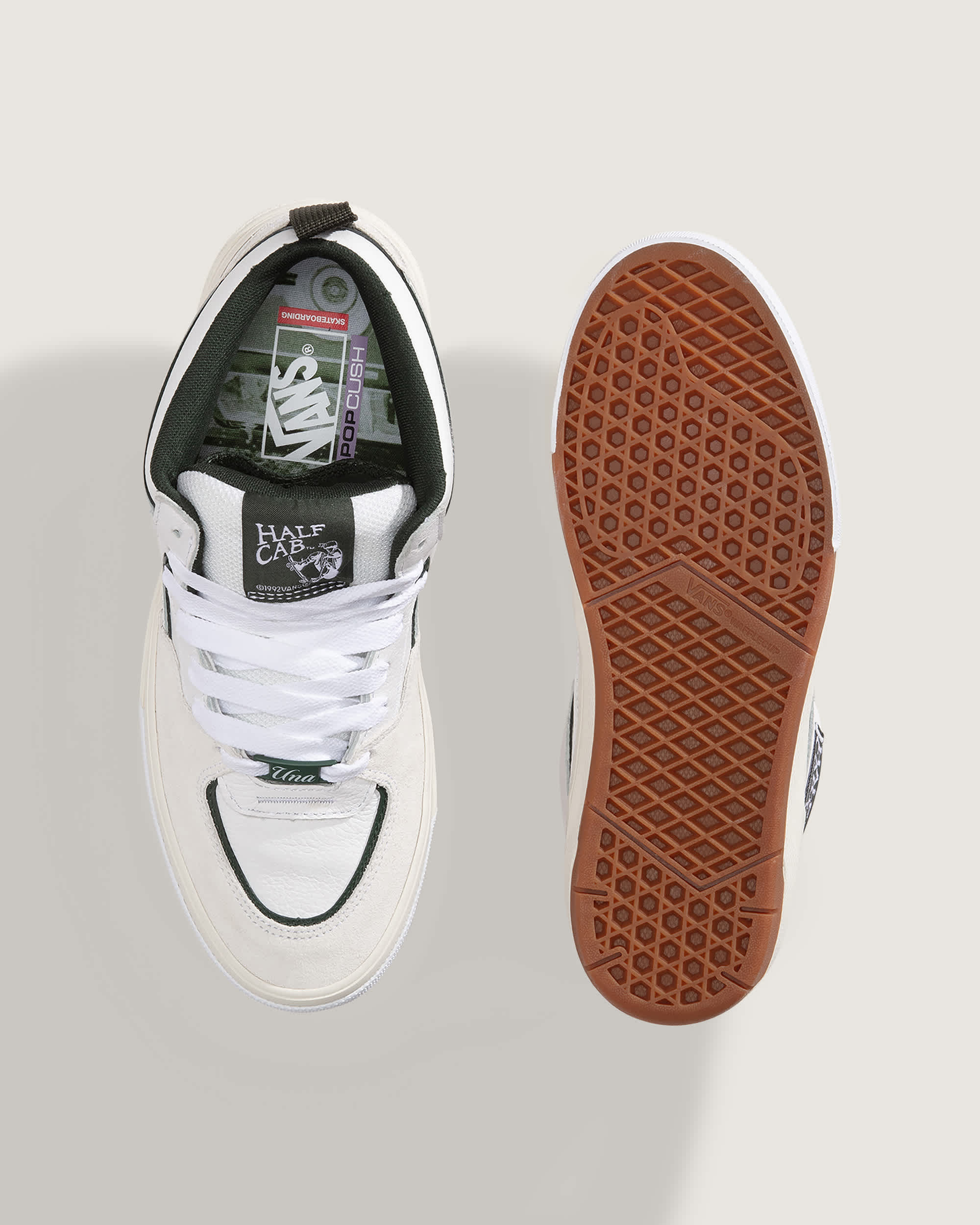 Chaussures Skate Half Cab Wafflecup VANS Blanc ALT2