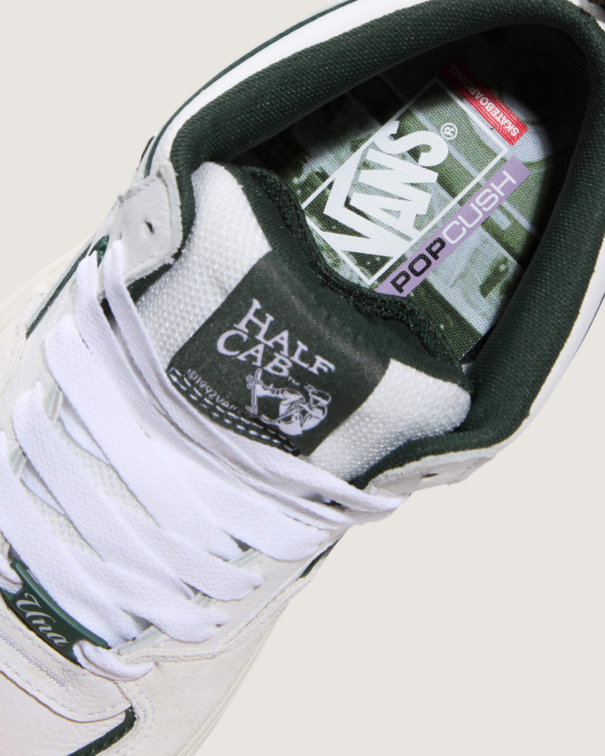 Chaussures Skate Half Cab Wafflecup VANS Blanc ALT6