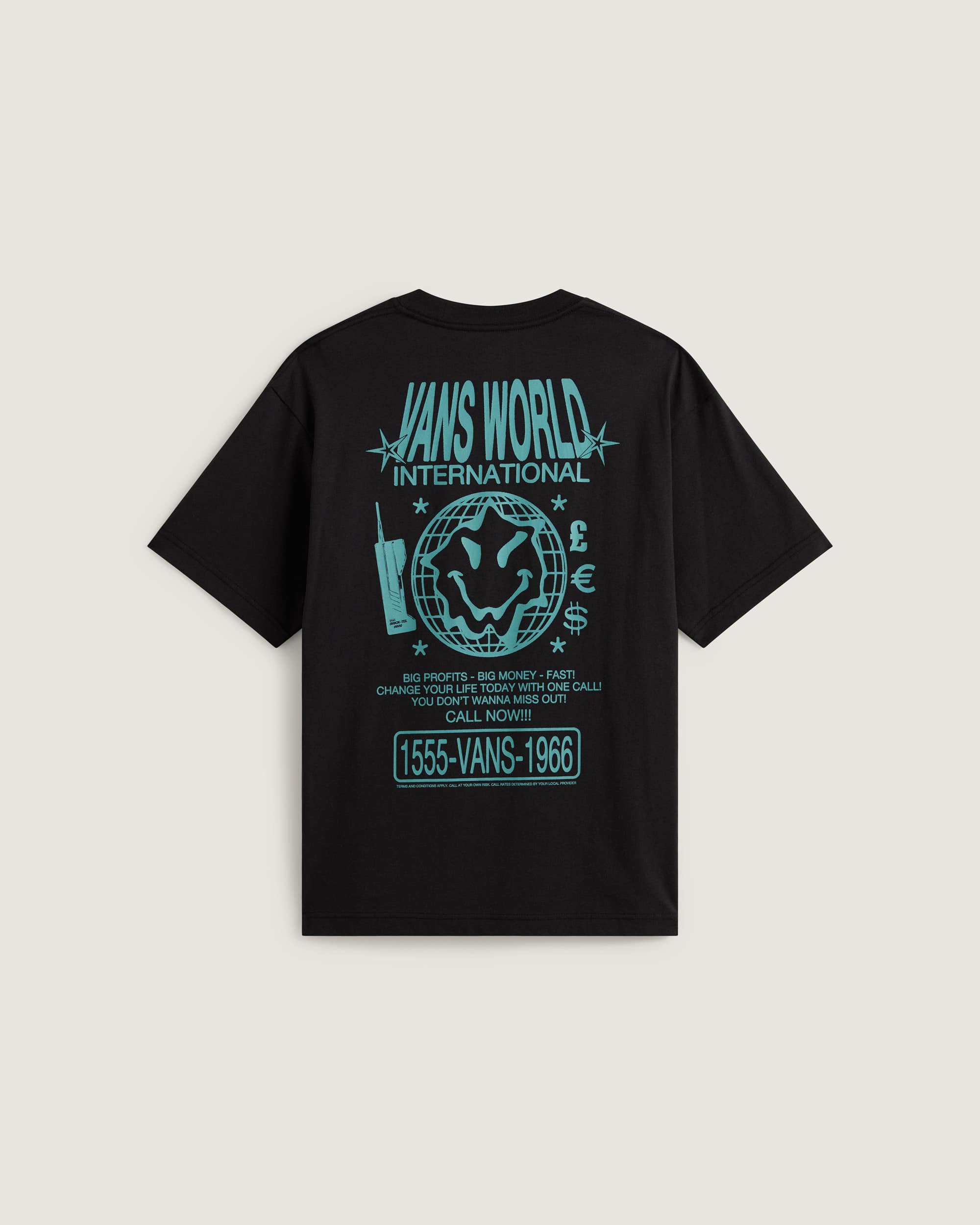 Vans World Intl SS Tee Black VANS Nero ALT1