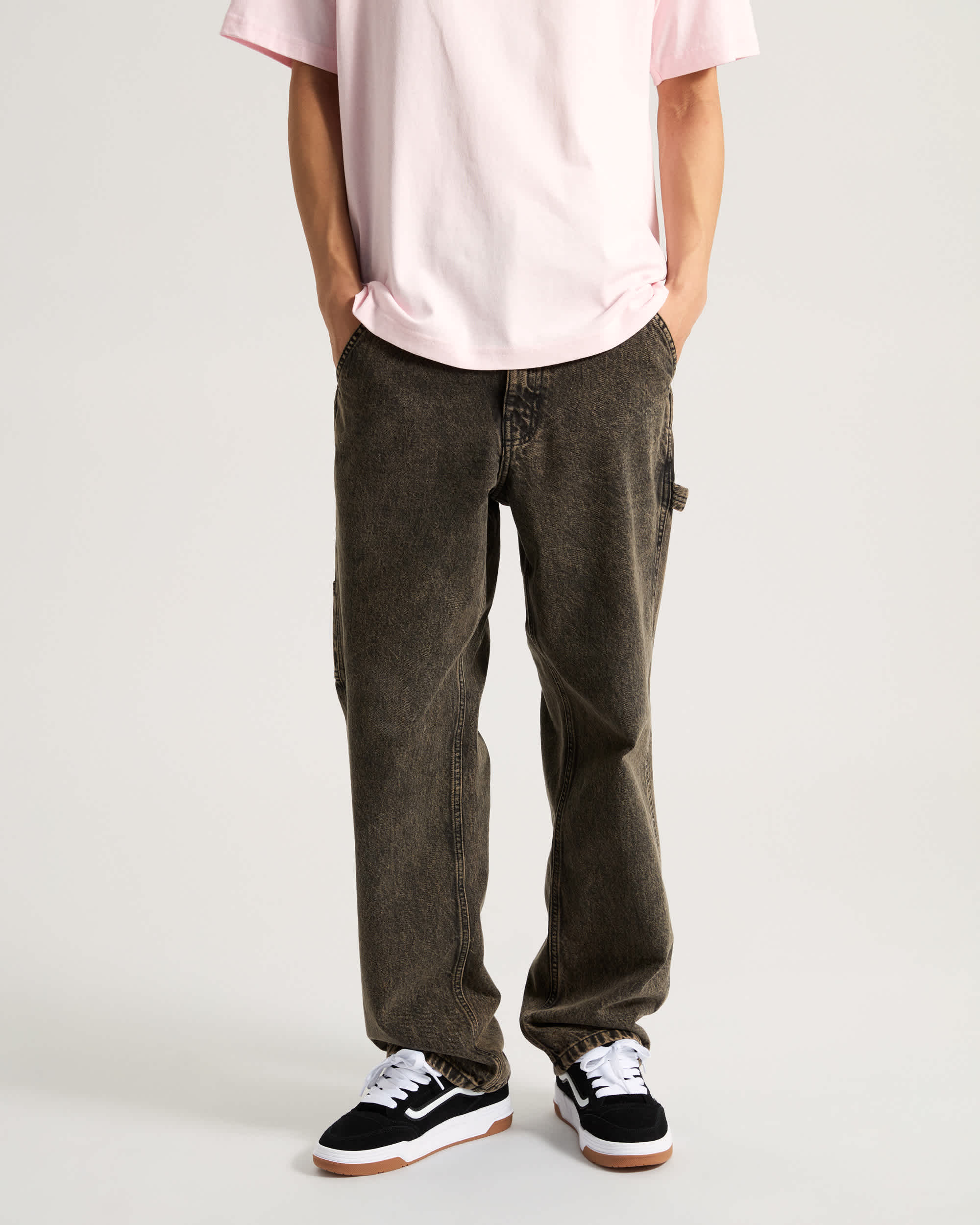 Drill Chore Carpenter Trousers VANS Beige ALT2
