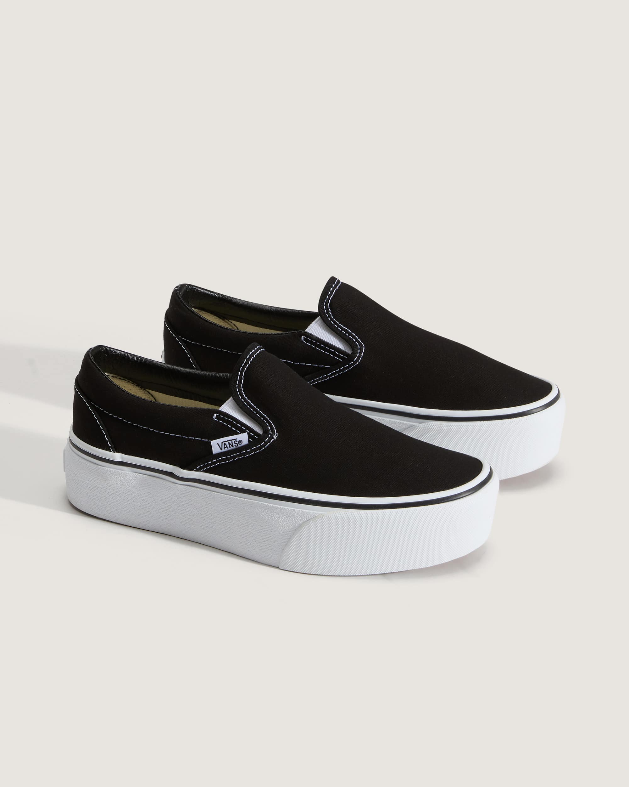 Classic SlipOn Platform Schuhe VANS Schwarz ALT1