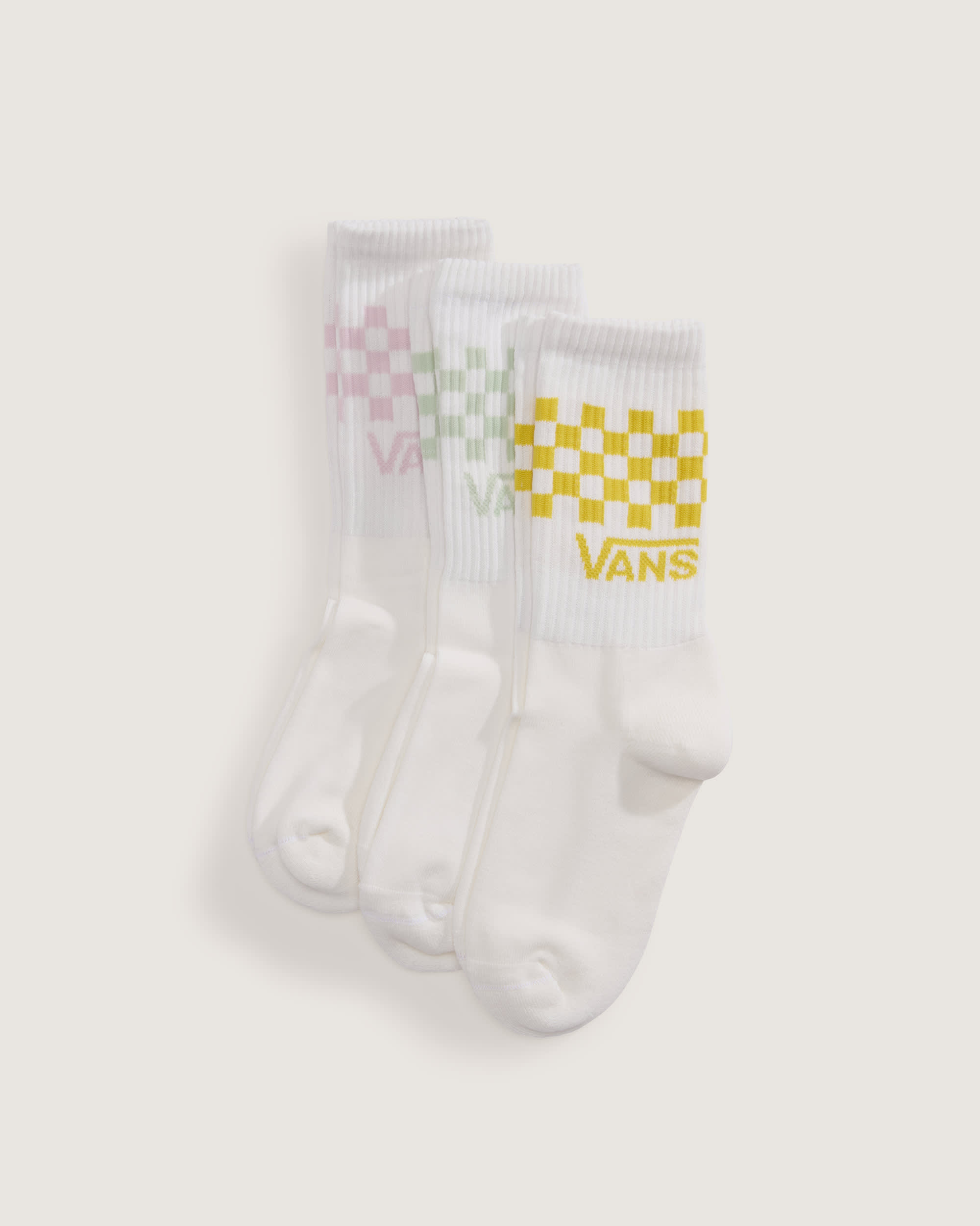 Skarpety Classic Check Crew 3 pary VANS Biay HERO