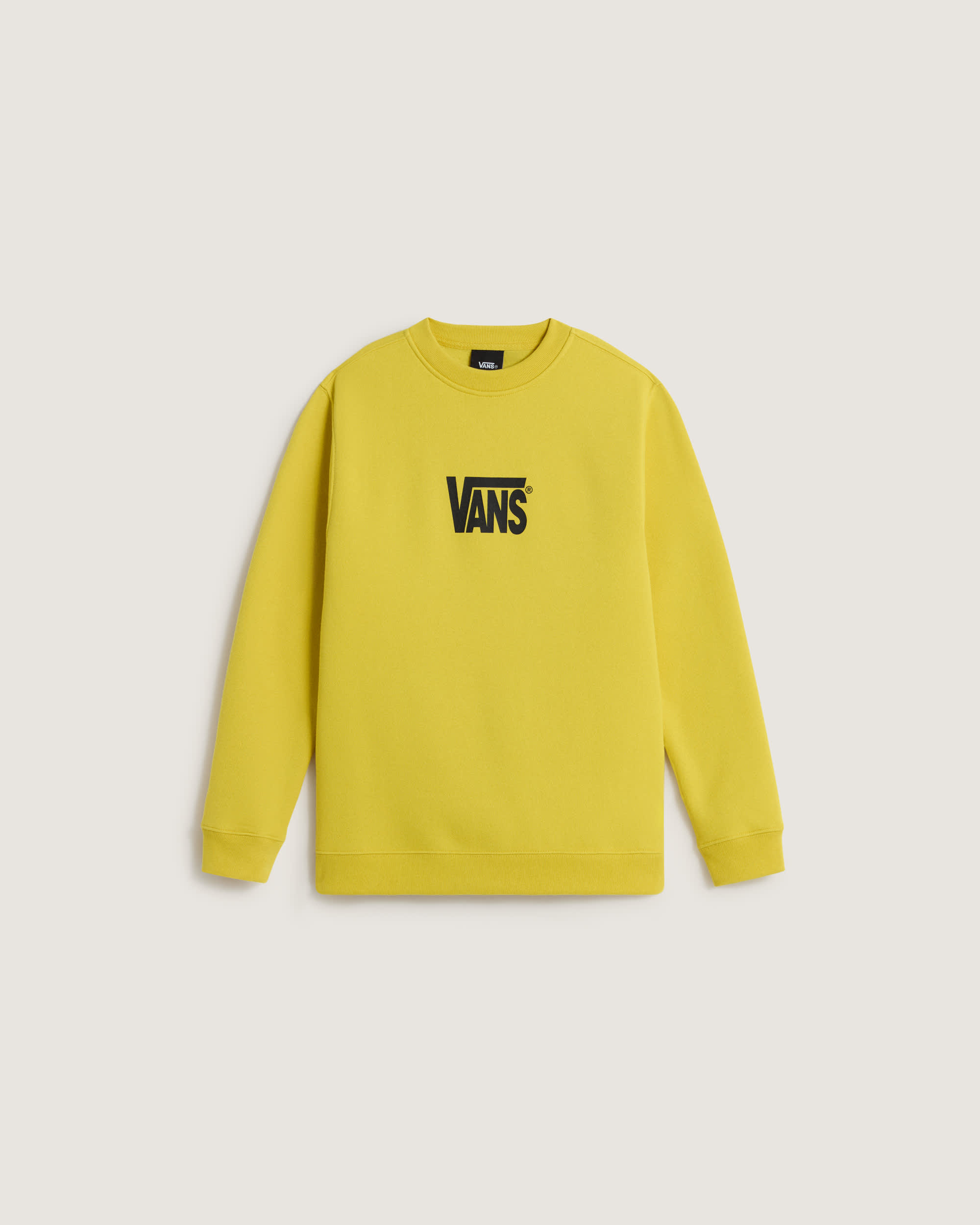 Sudadera elstica con logotipo y cuello redondo de nios 814 aos VANS Amarillo HERO