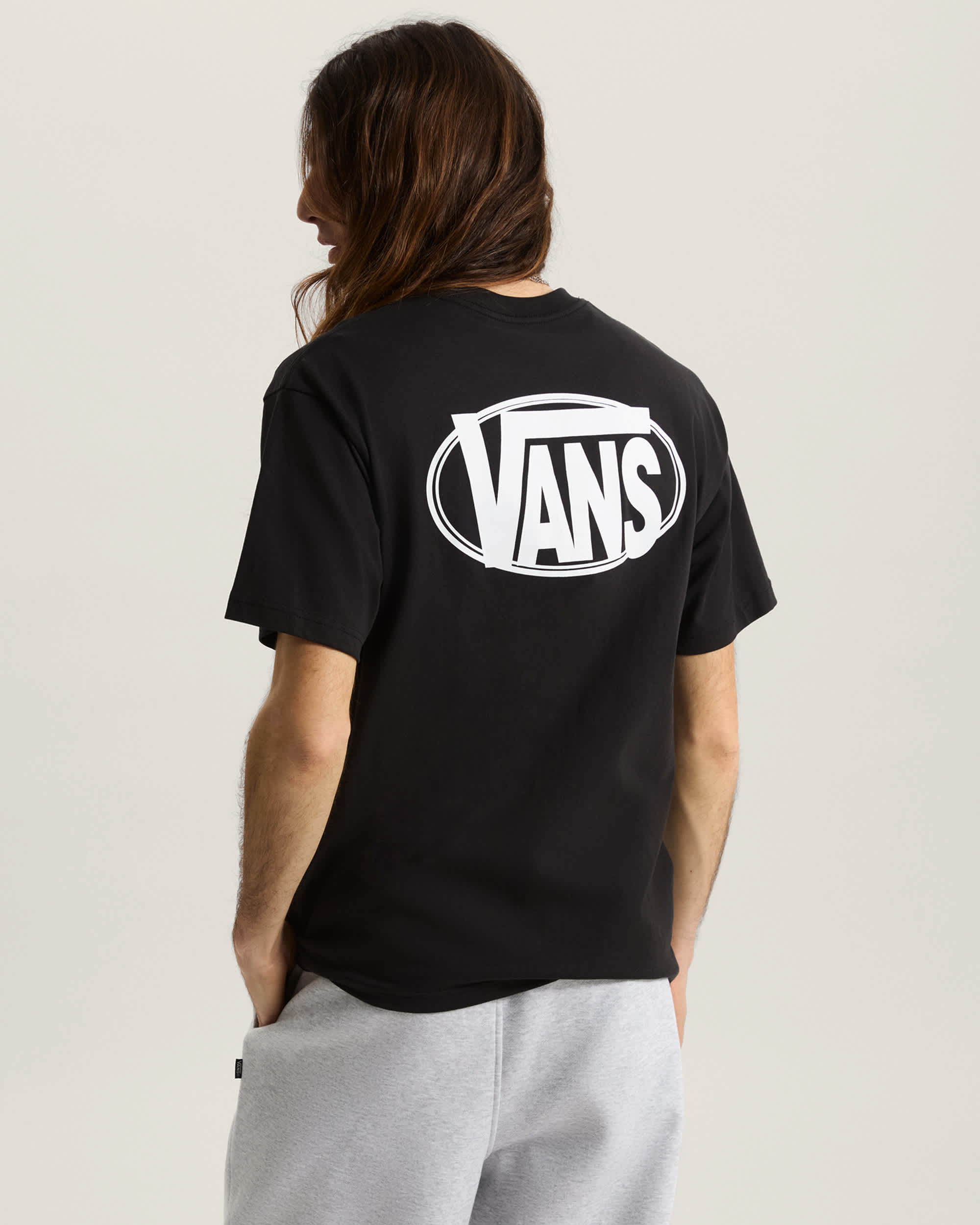 Oval Logo Loose SS Tee Black VANS Schwarz ALT3