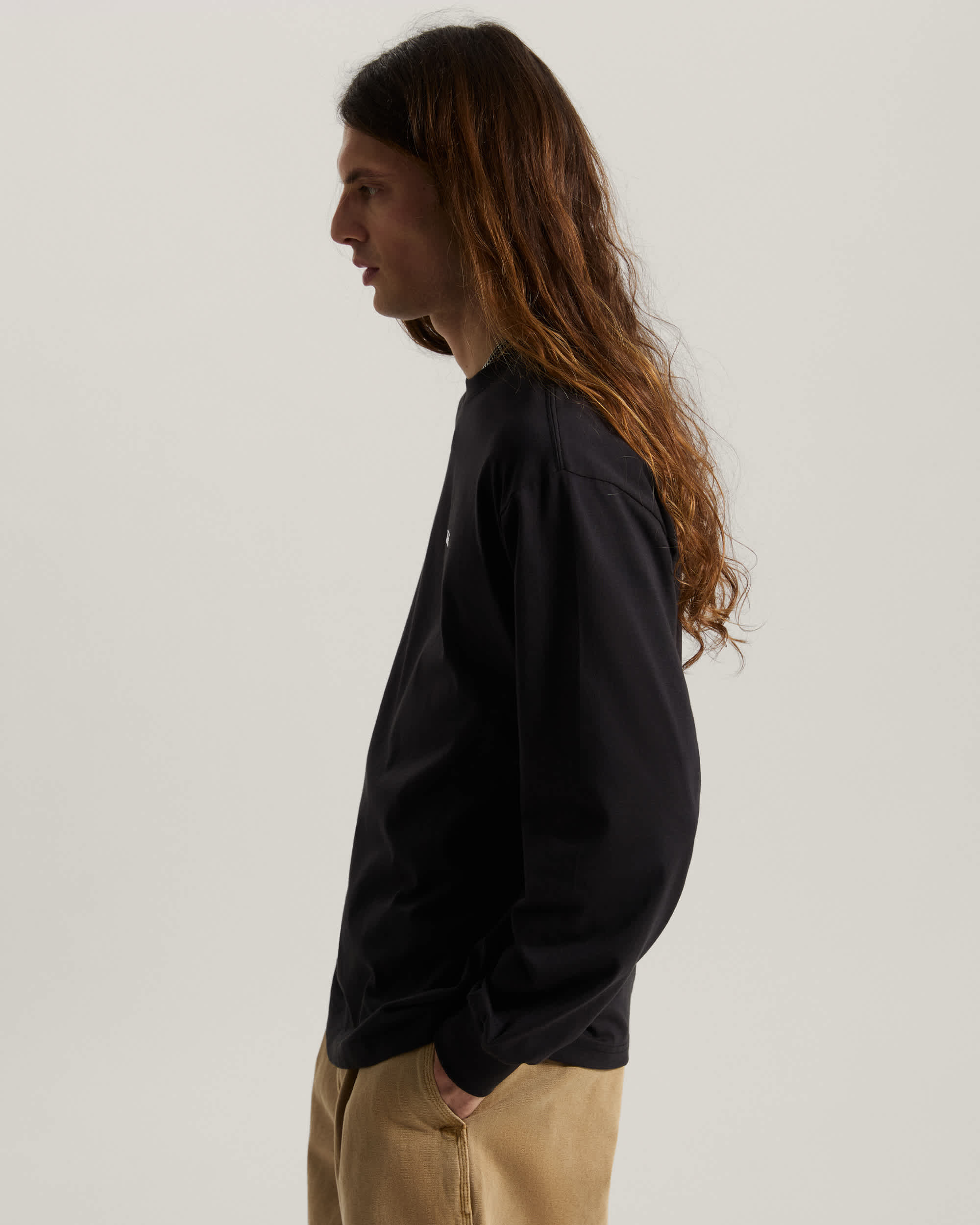 LEFT CHEST II LOOSE  Long Sleeve TShirt VANS Black ALT4