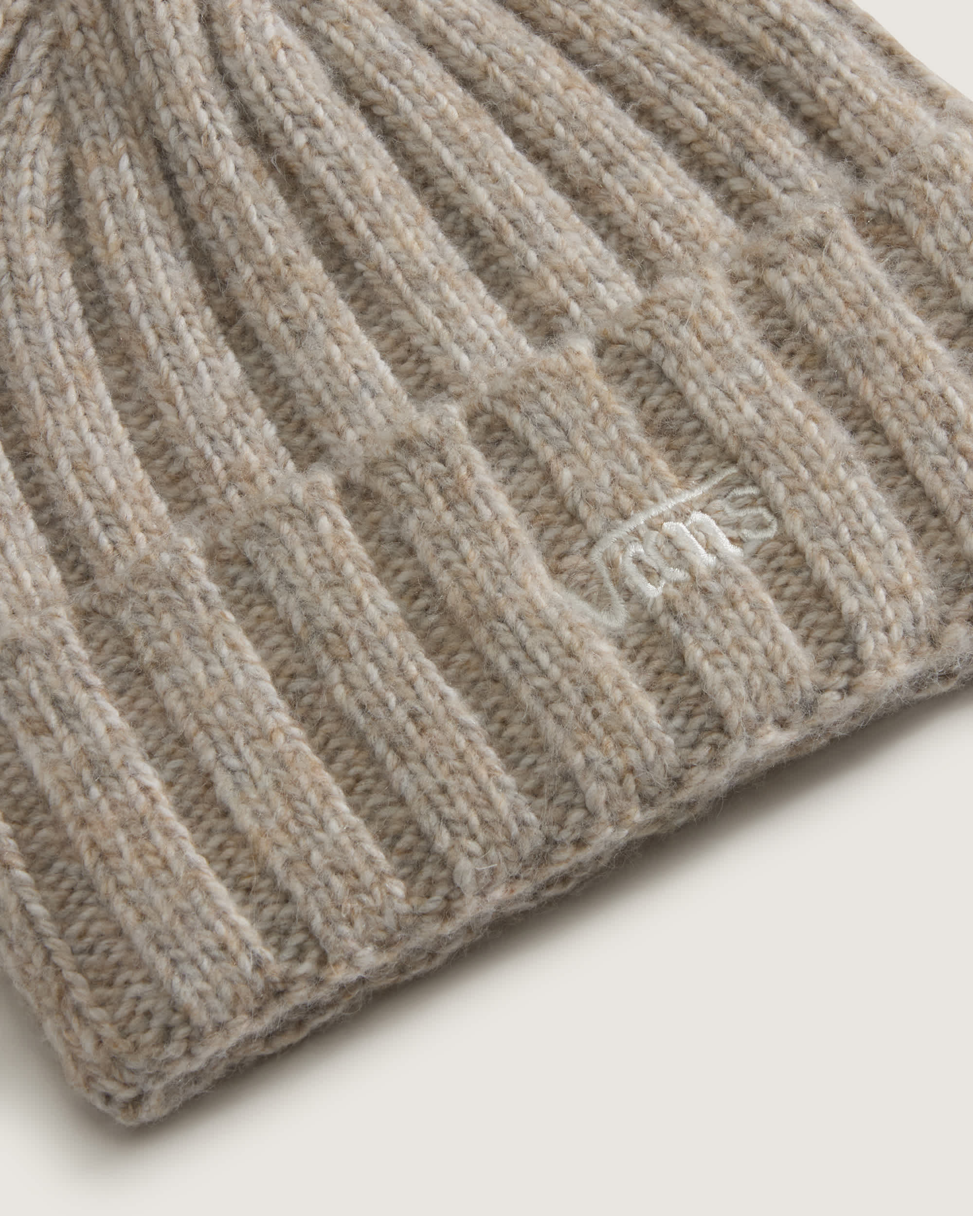 Covey Tall Cuff Beanie Almond Crisp VANS Beige ALT2
