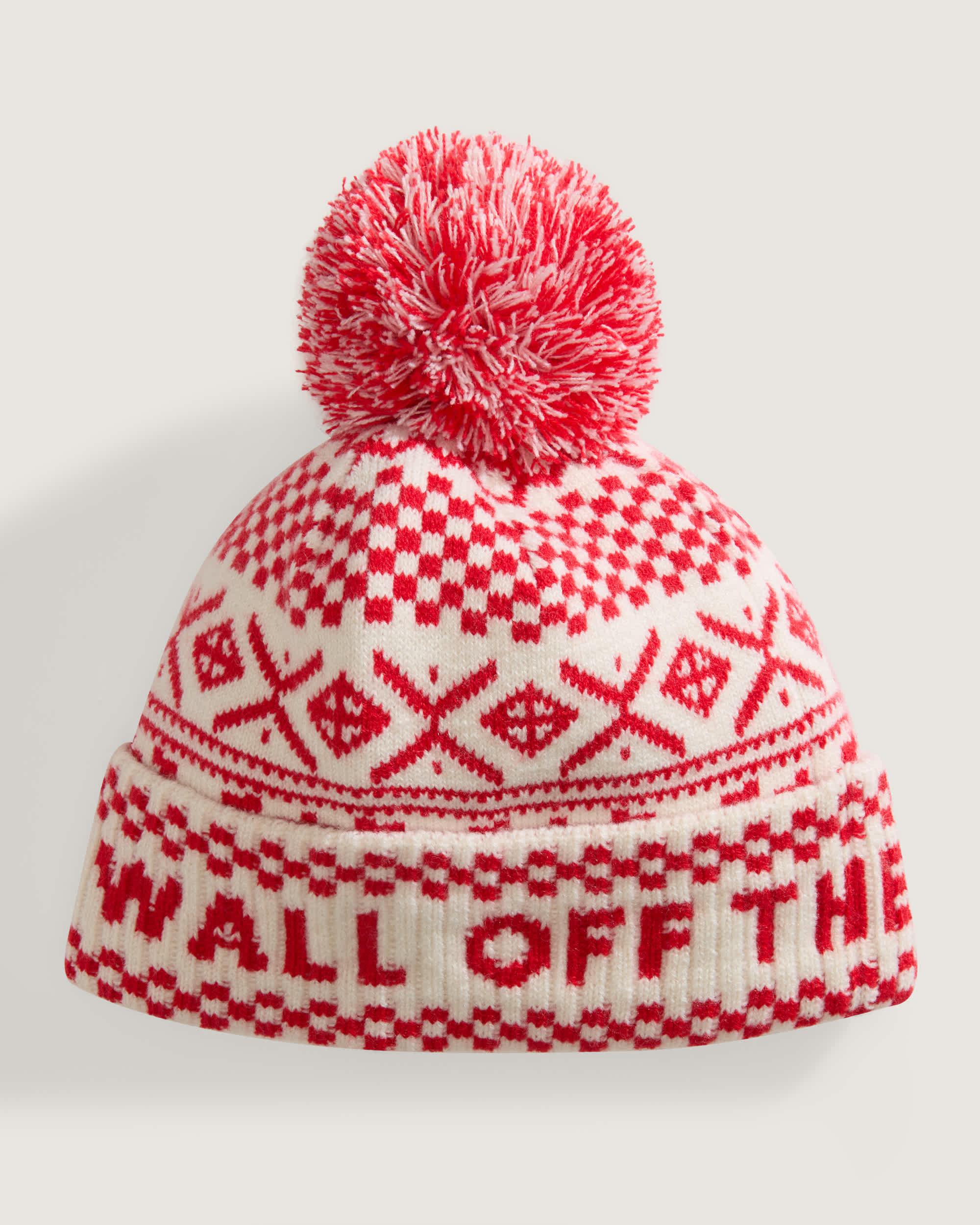 Ginger Fair Isle Pom Beanie VANS Red HERO