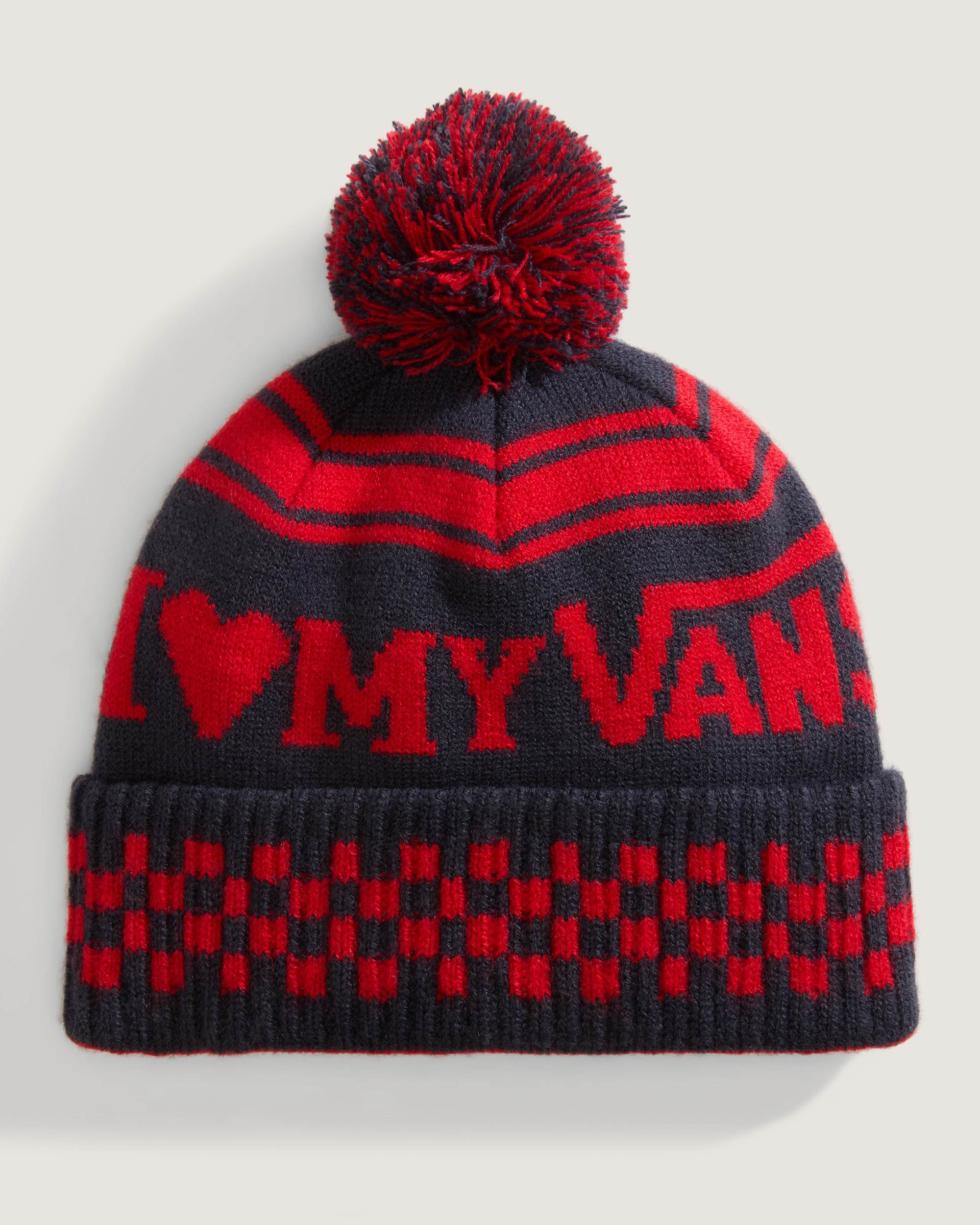 I Love My Vans Pom Beanie 48 years VANS Blue HERO