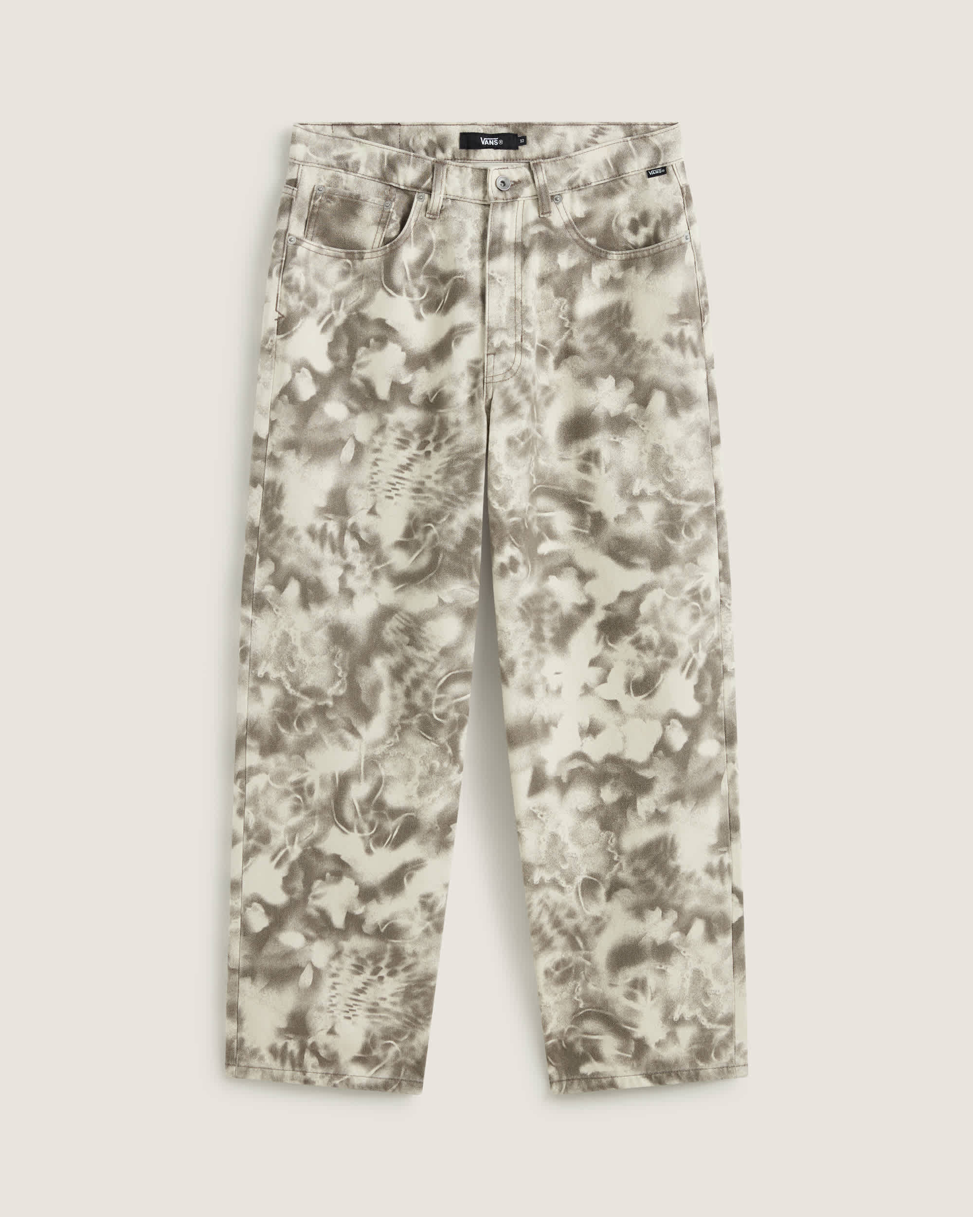 Pantaloni baggy in denim stampato Check5 VANS Bianco HERO