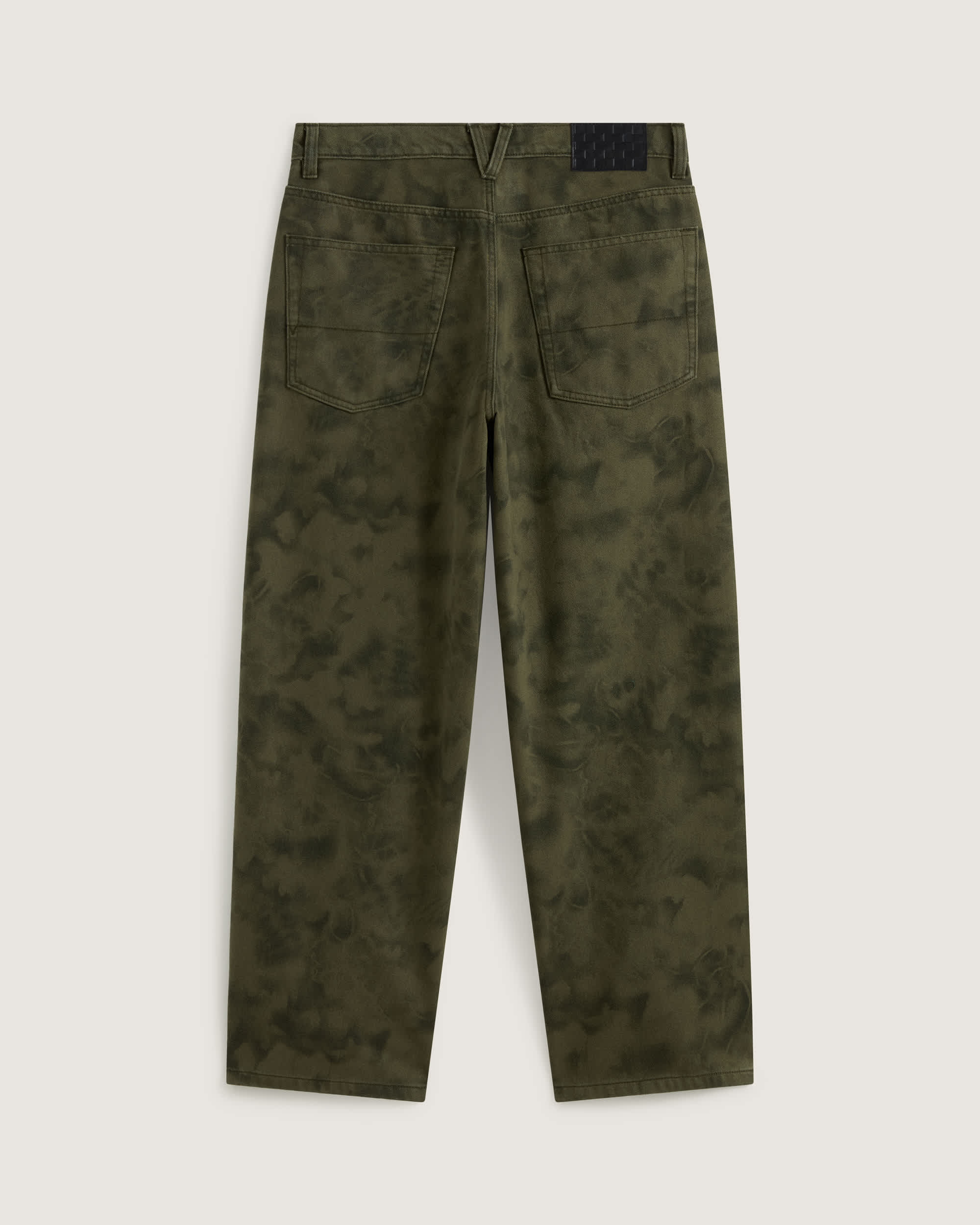Pantaloni baggy in denim stampato Check5 VANS Verde ALT1