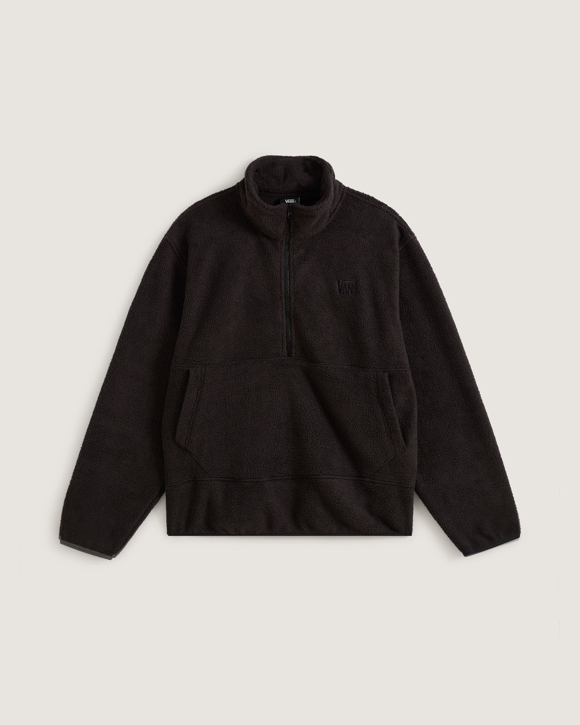 High Pile Half Zip Polar Fleece Sweatshirt VANS Zwart HERO