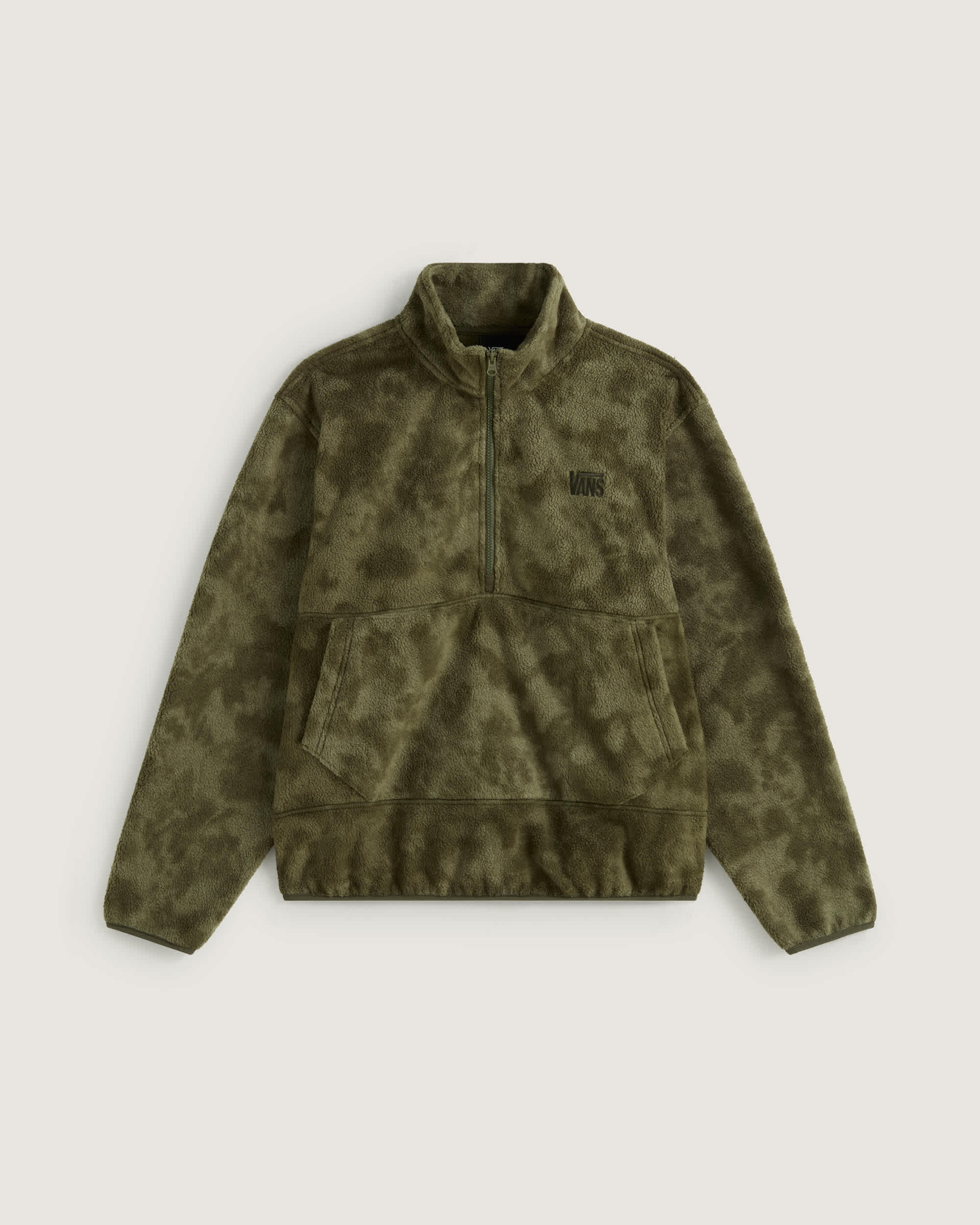 High Pile Half Zip Polar Fleece Sweatshirt VANS Groen HERO