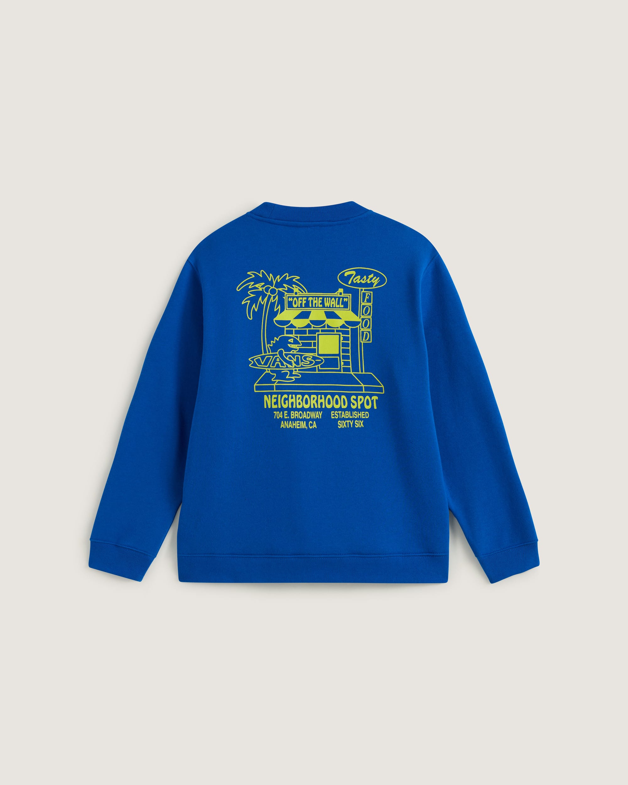 Sweat Food Spot Crew Enfant VANS Bleu ALT1