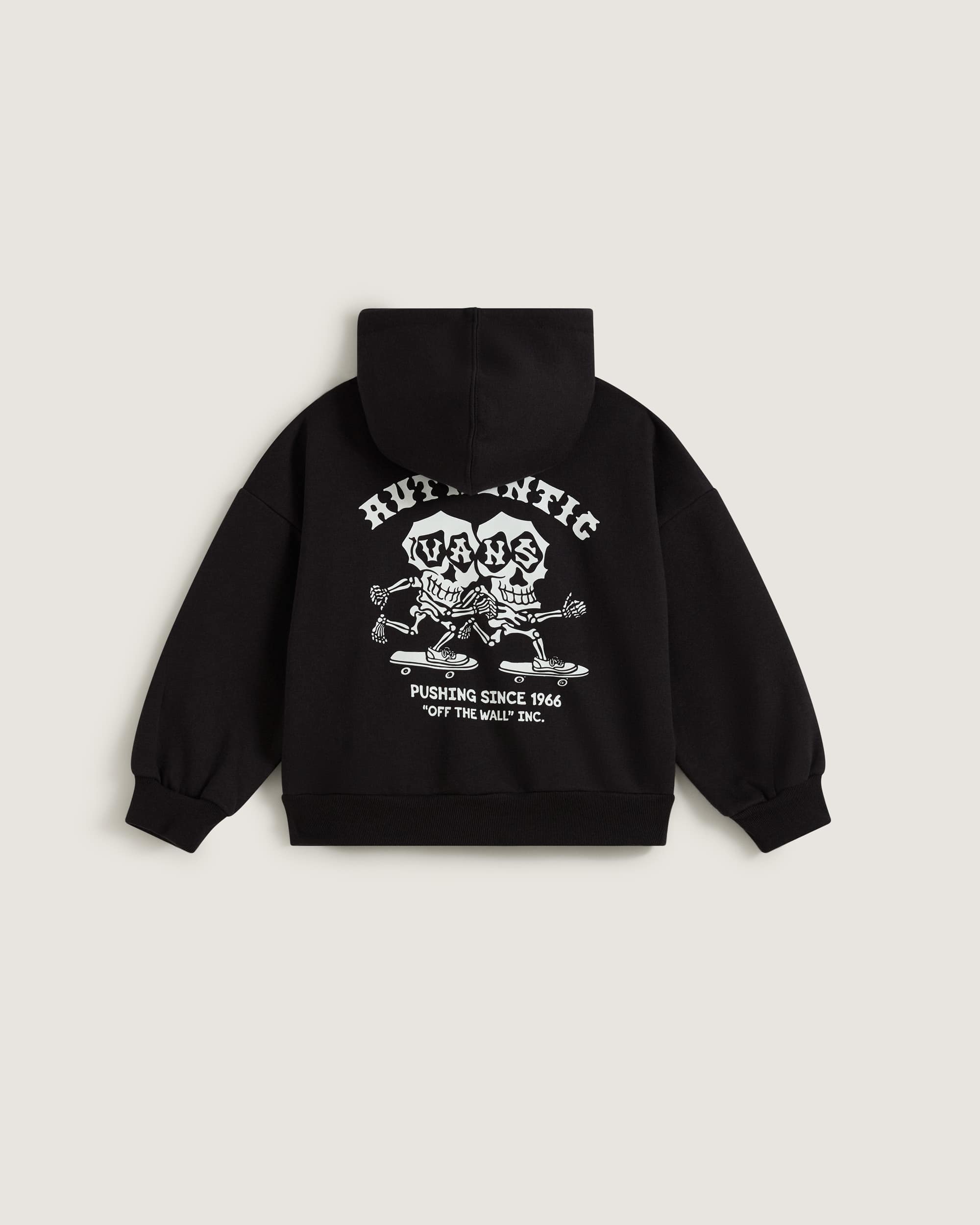Dziecica bluza z kapturem Twin Skulls Zip 28 lat VANS Czarny ALT1