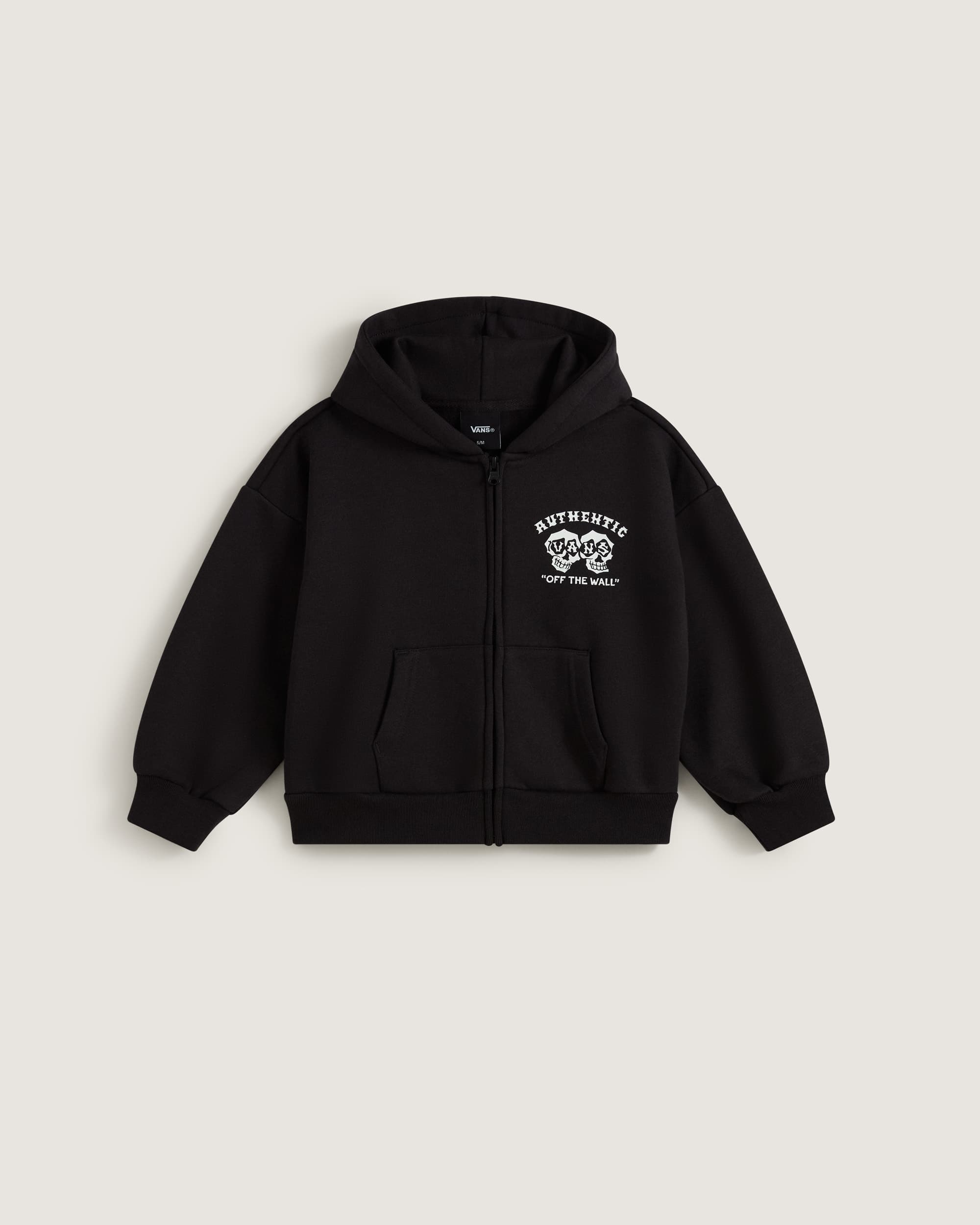 Dziecica bluza z kapturem Twin Skulls Zip 28 lat VANS Czarny HERO