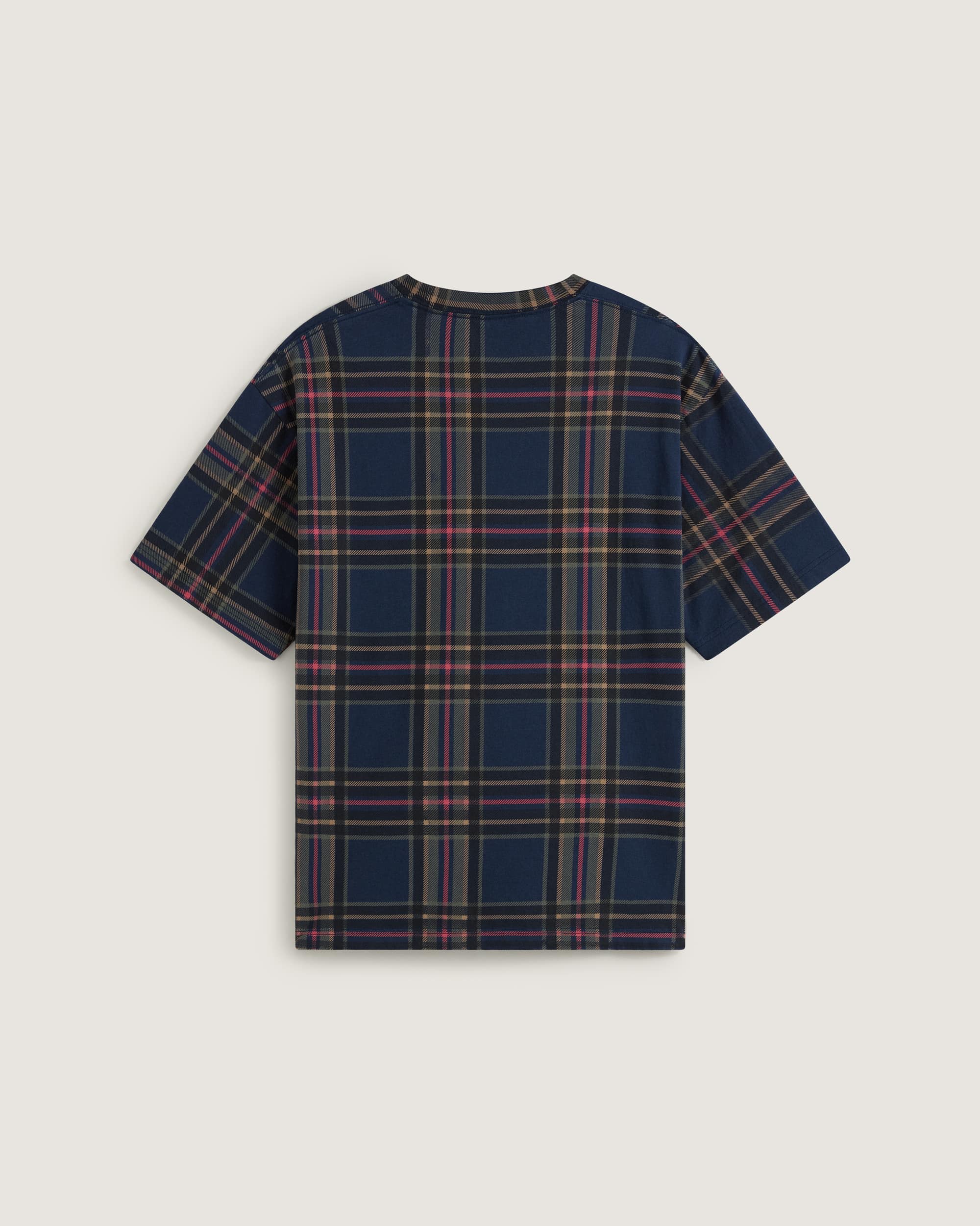 Tshirt Printed Plaid VANS Bleu ALT1