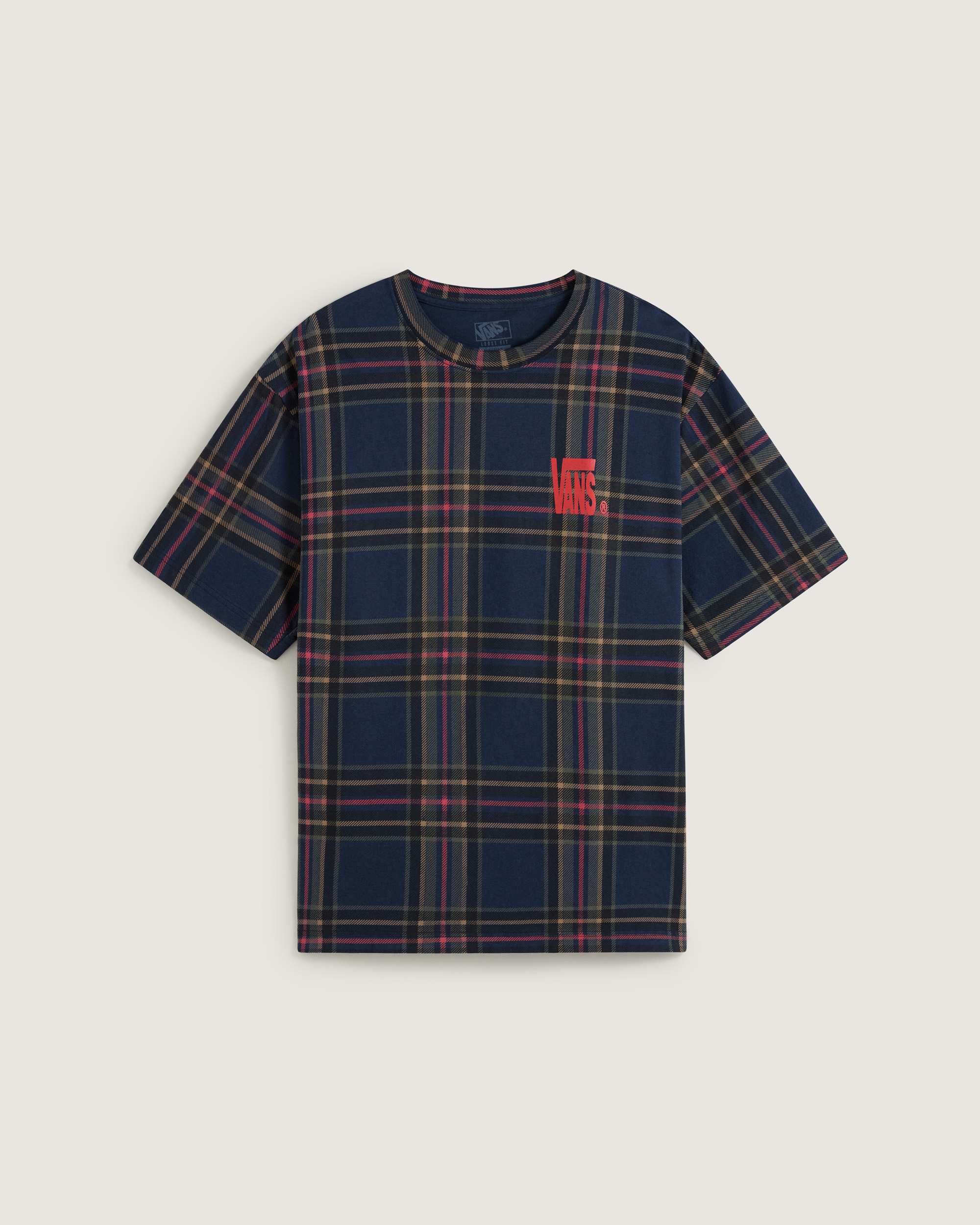 Tshirt Printed Plaid VANS Bleu HERO