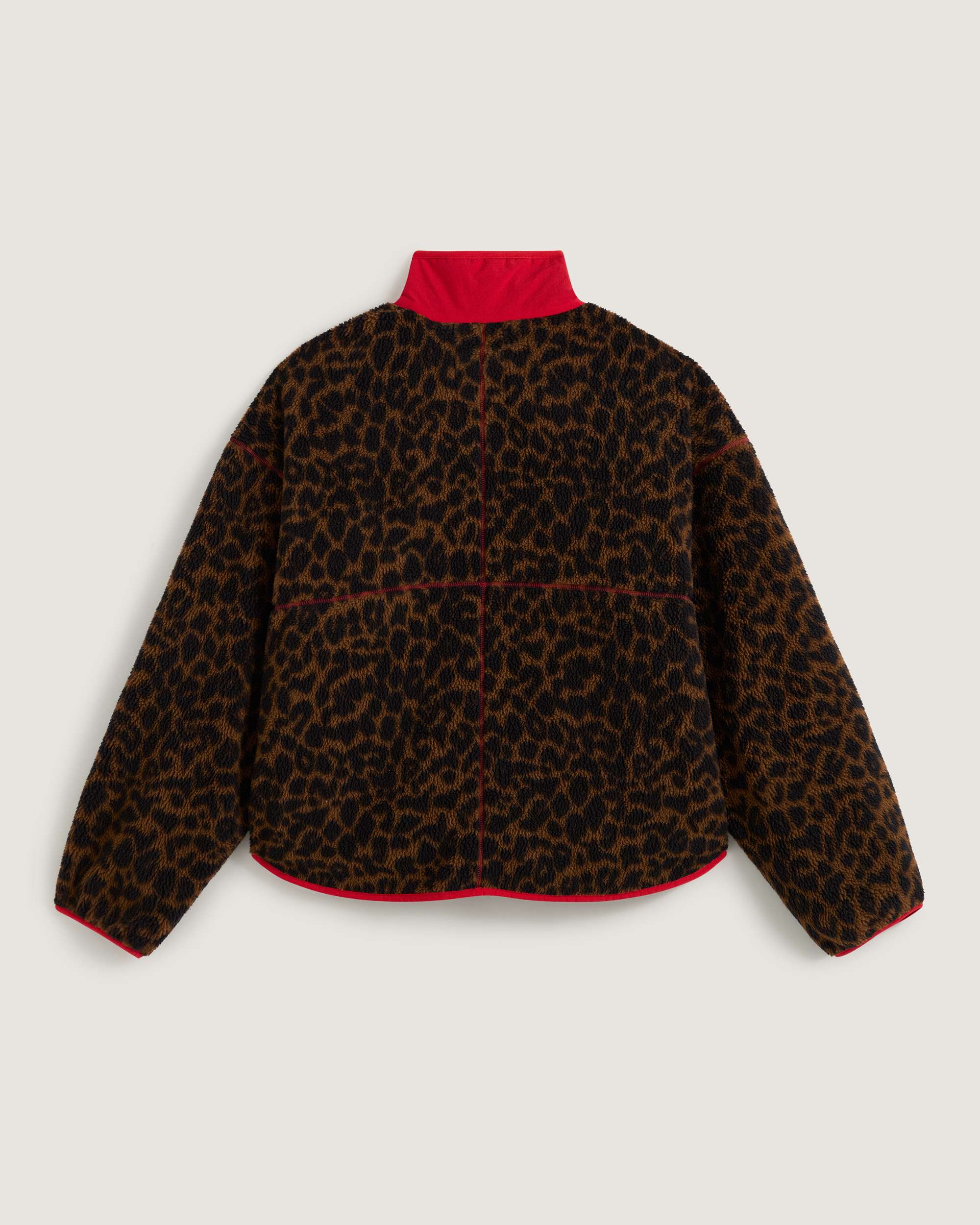 Jacke mit Print aus hochflorigem Fleece VANS Braun ALT1