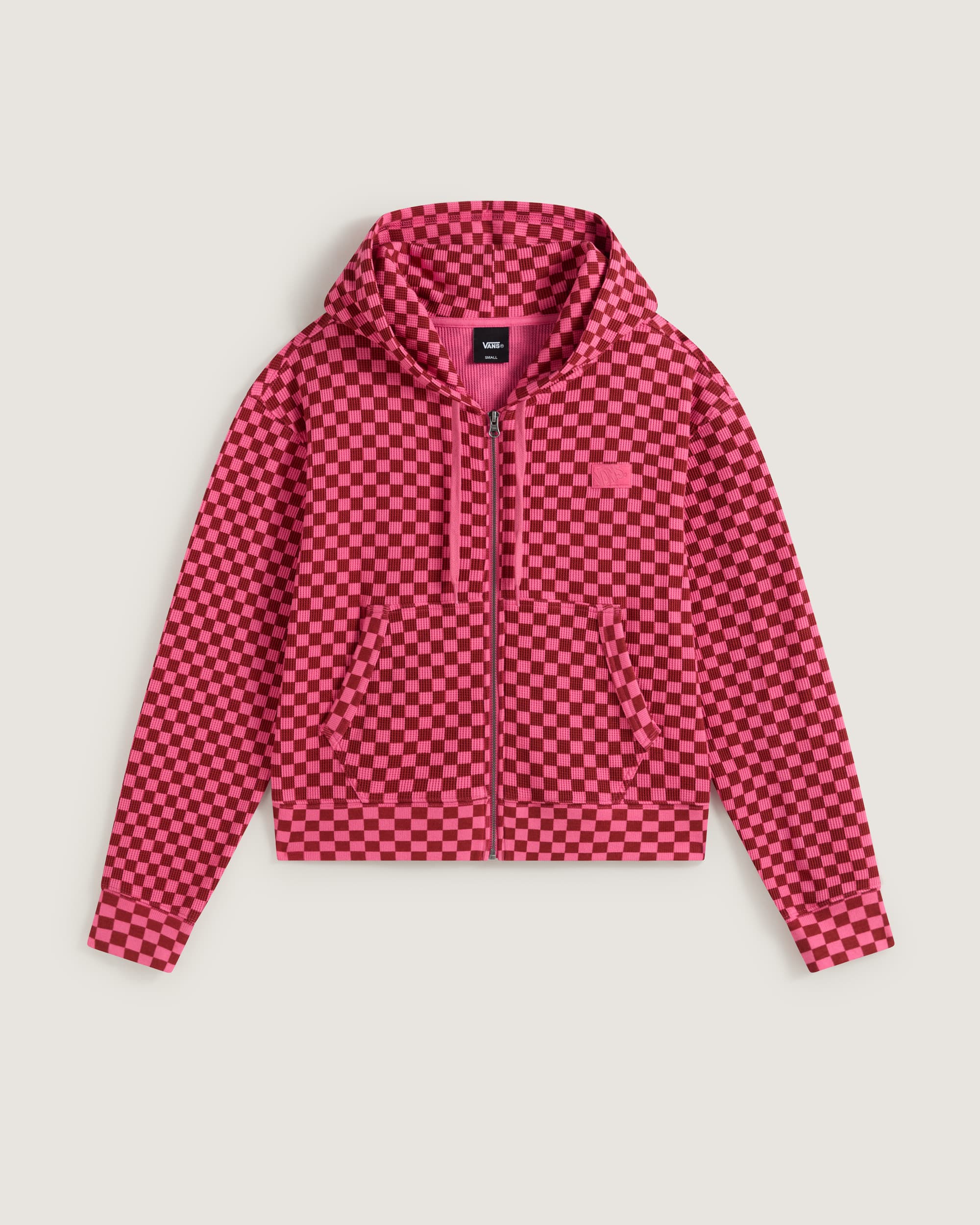 Felpa con zip intera effetto ristretto Pierce VANS Rosa HERO