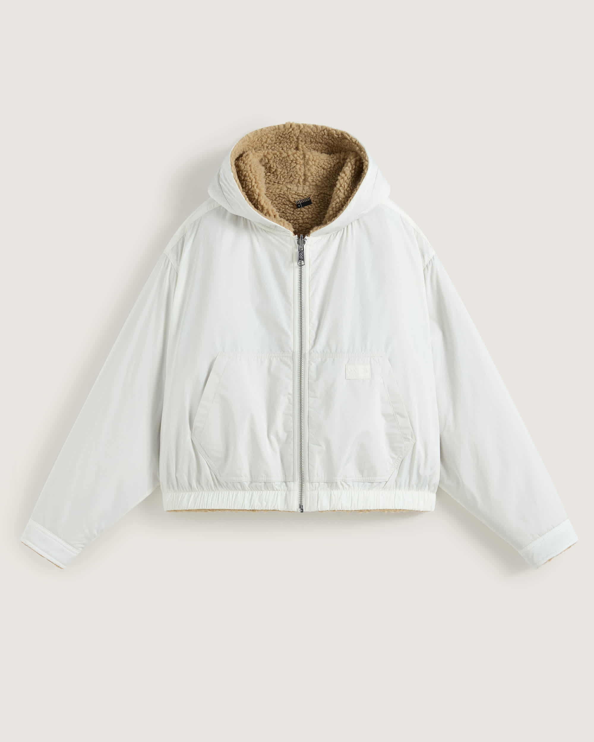 Veste Foundry Hooded Cropped Reversible VANS Blanc HERO