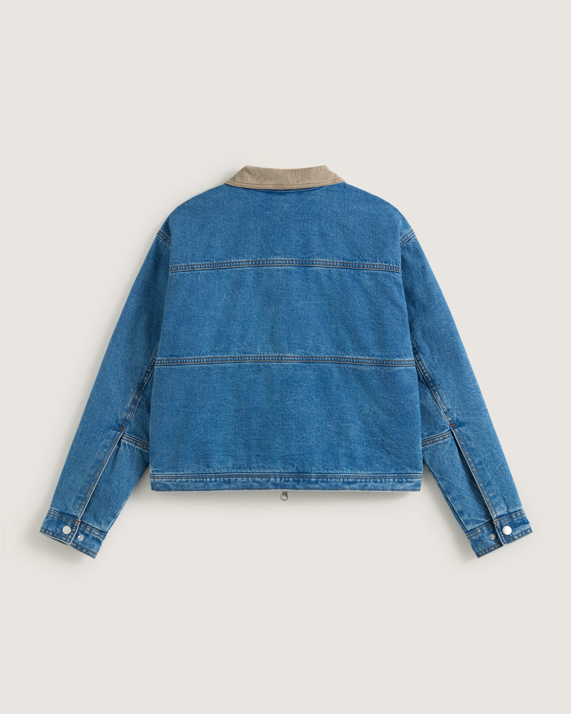 Nicola Cropped Chore Denim Jacket VANS Blue ALT1