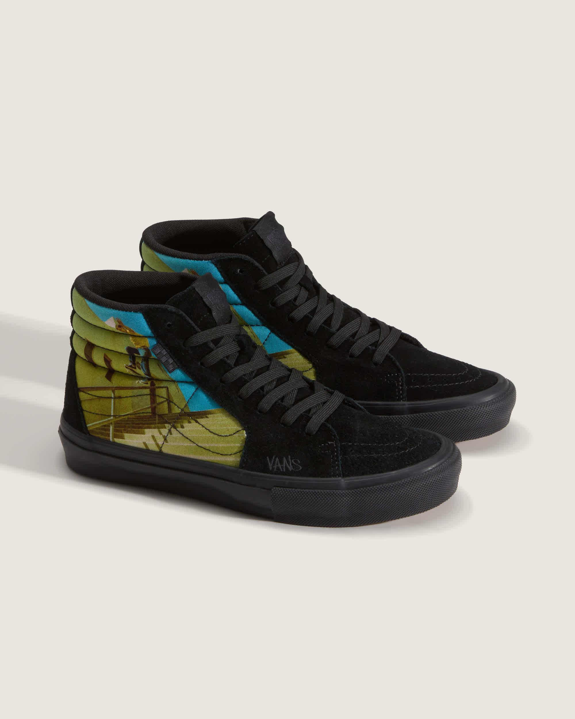 Skate Sk8Hi Schoenen by Atiba VANS Zwart ALT1