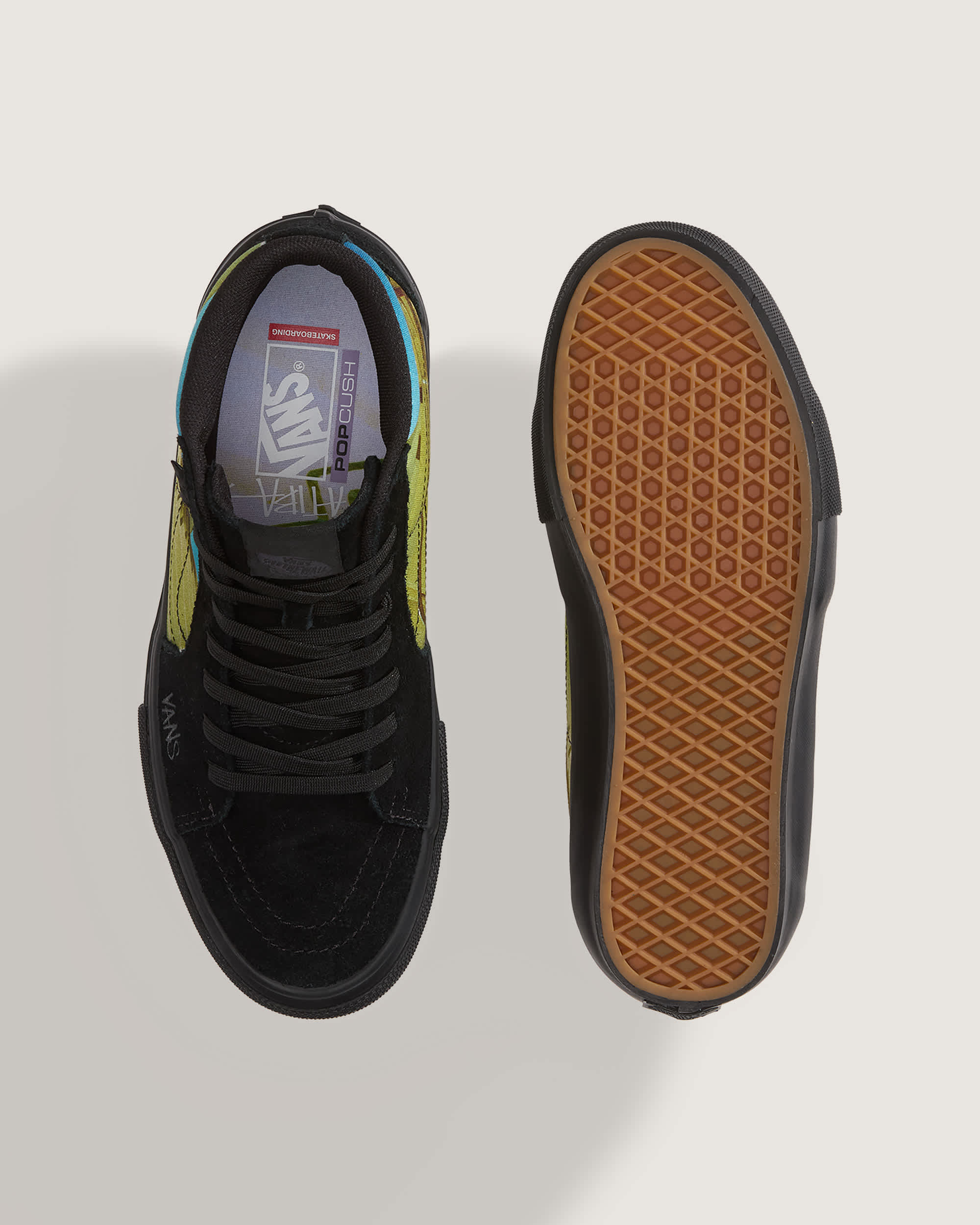 Skate Sk8Hi Schoenen by Atiba VANS Zwart ALT2