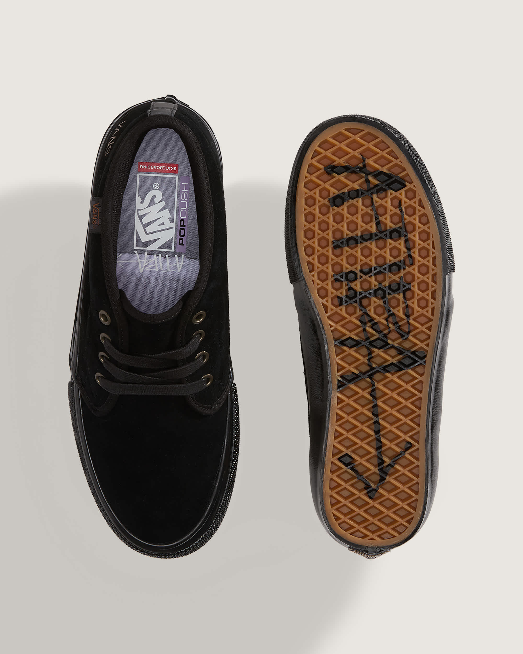 Skate Chukka Schoenen by Atiba VANS Zwart ALT2