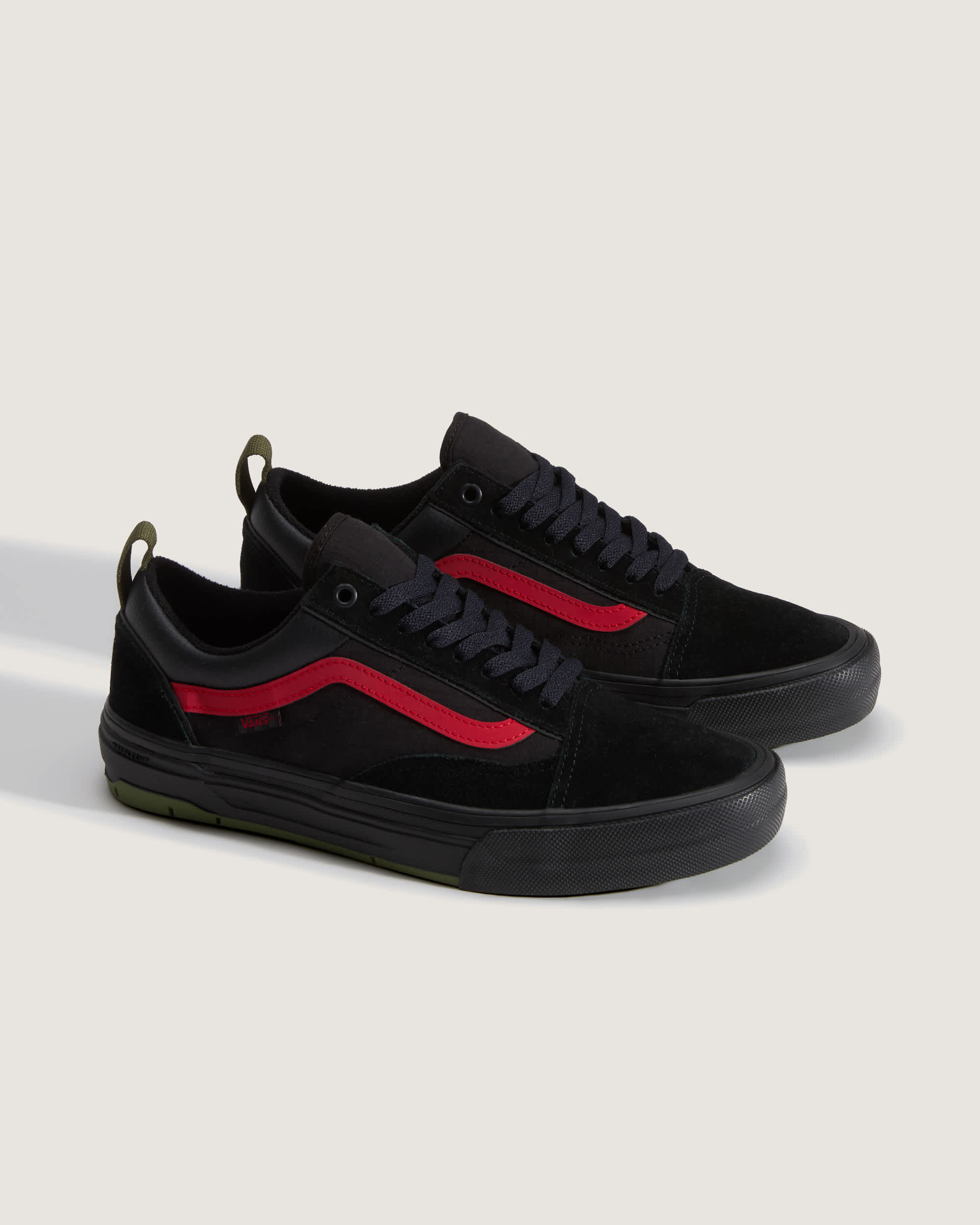 Skate Old Skool Wafflecup Schoenen by Atiba VANS ZwartGroen ALT1