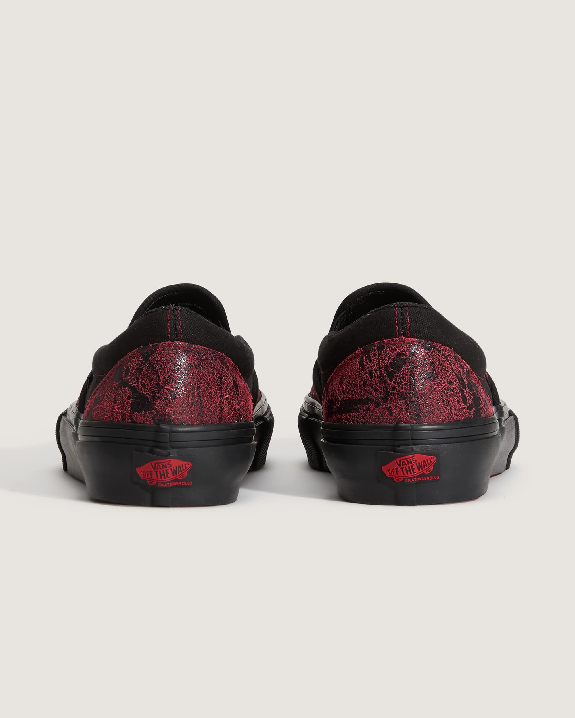 Skate SlipOn Schuhe VANS Rot ALT3