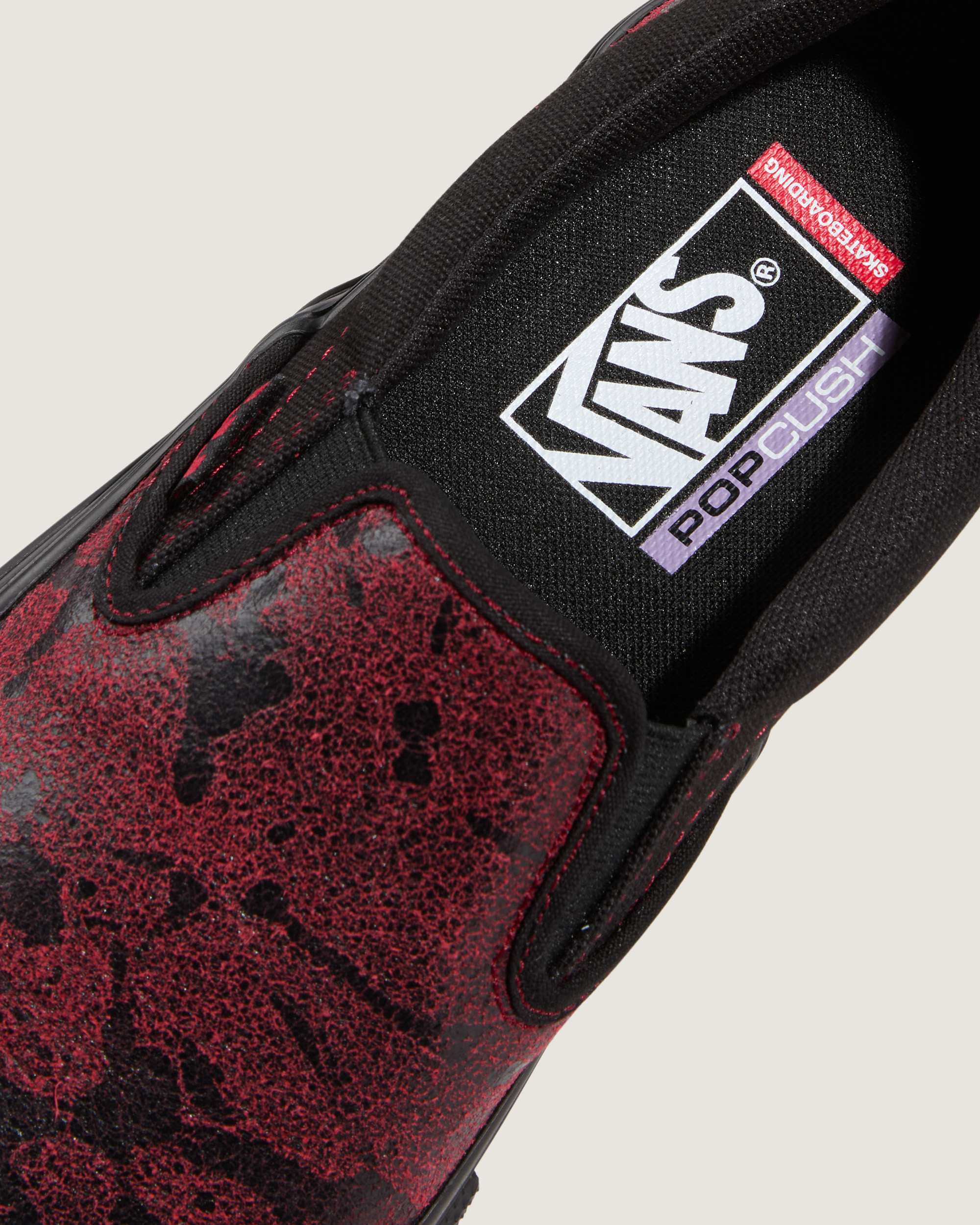 Skate SlipOn Schuhe VANS Rot ALT6