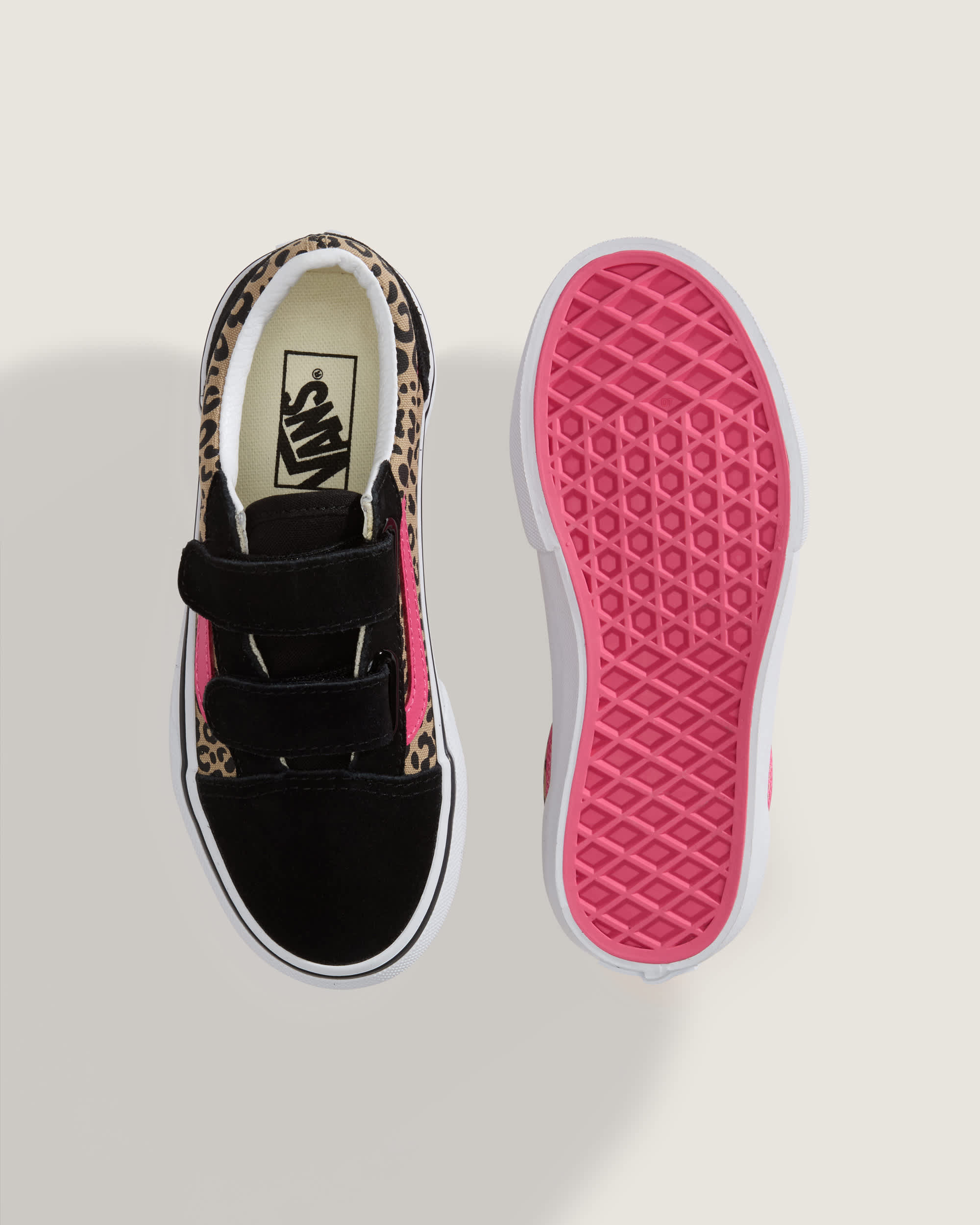 Kids Old Skool V Shoes 48 years VANS Pink ALT2