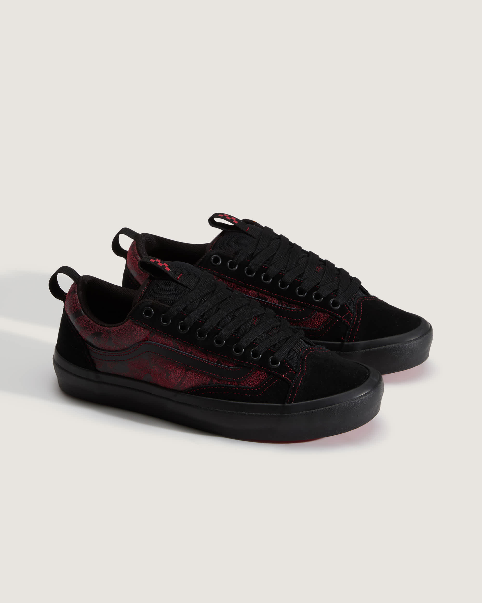 Skate Old Skool 36 Shoes VANS Red ALT1