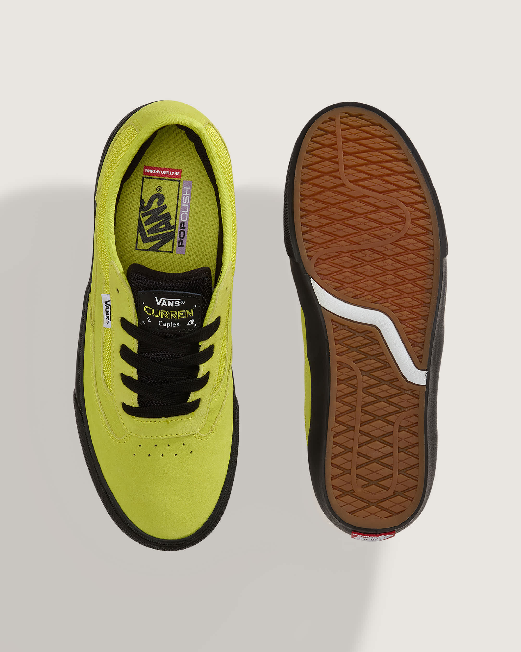 Chaussures Skate Curren Caples VANS Jaune ALT2