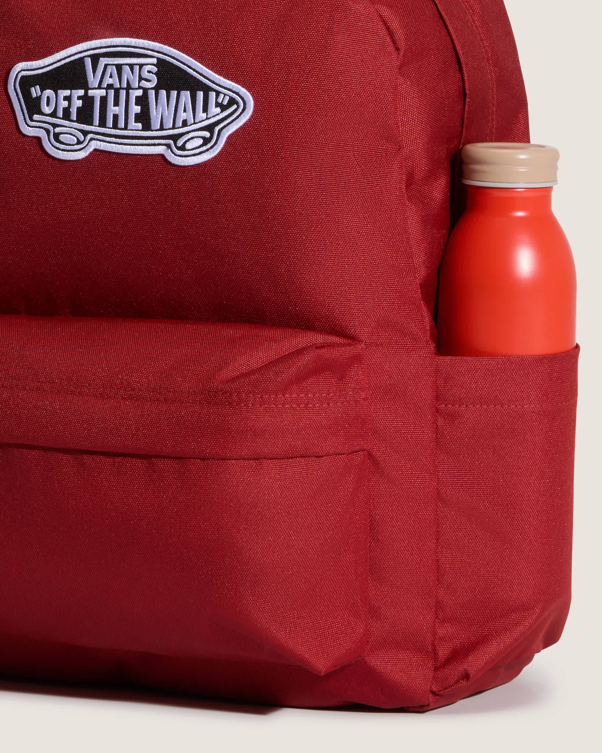Old Skool Checkerboard Backpack VANS Red ALT3