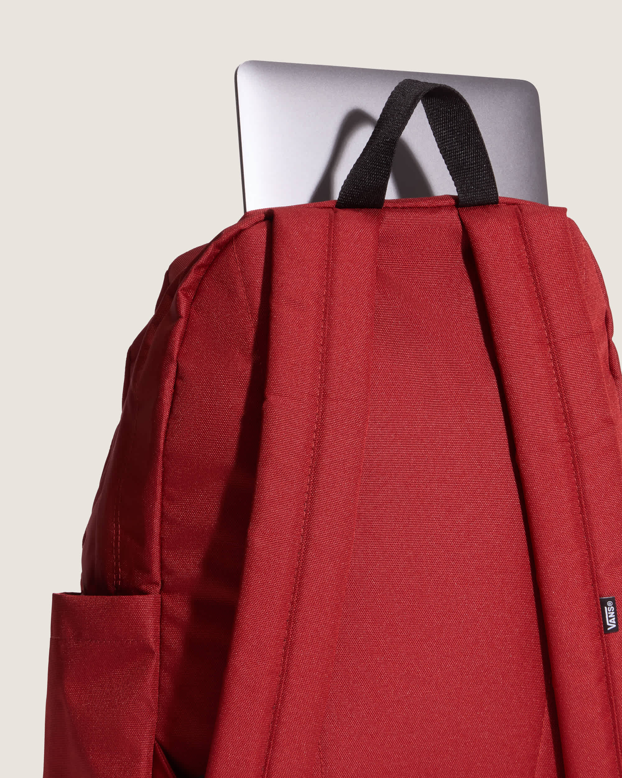 Old Skool Checkerboard Backpack VANS Red ALT4