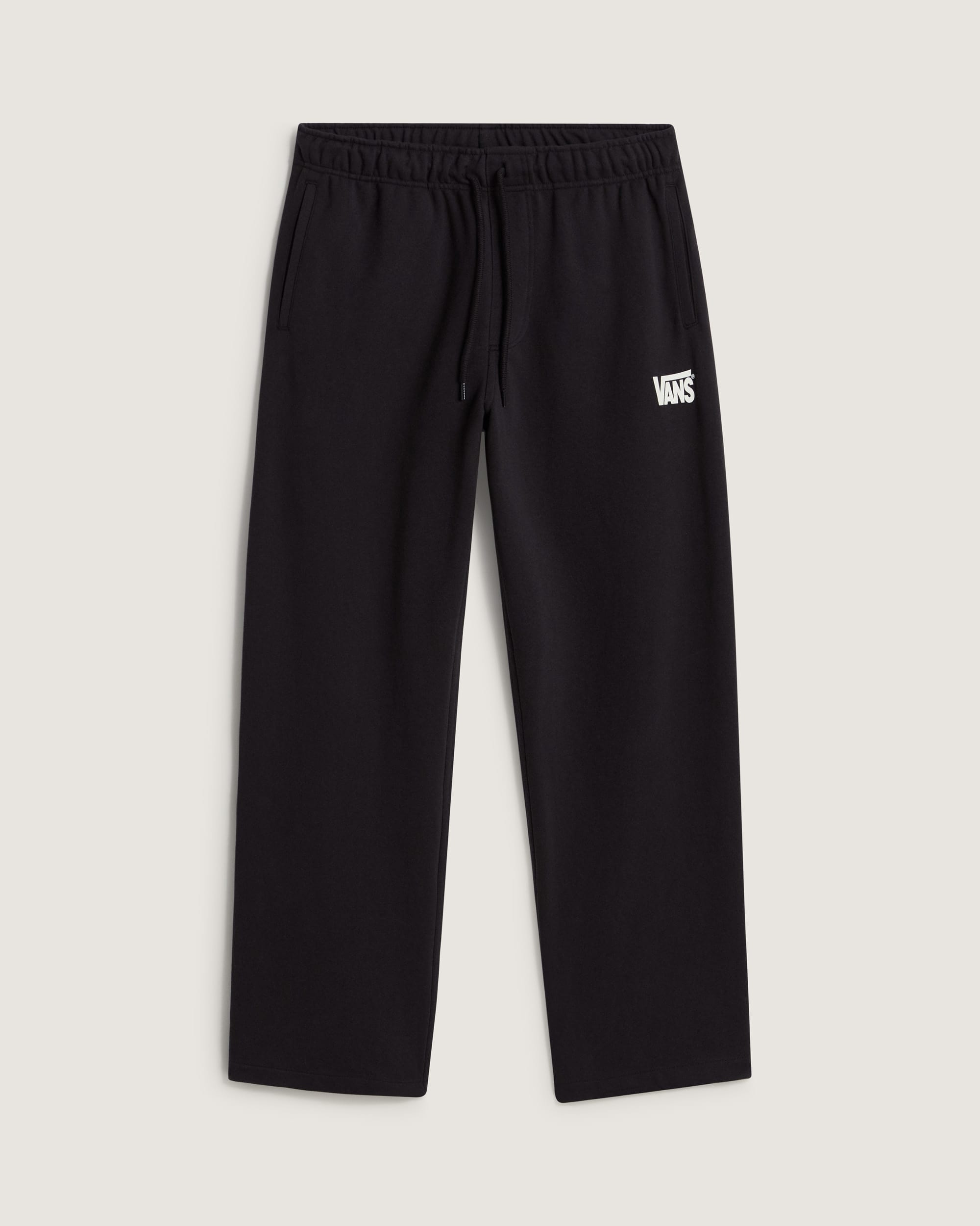 Pantaloni in pile elasticizzati a gamba dritta con logo VANS Nero HERO