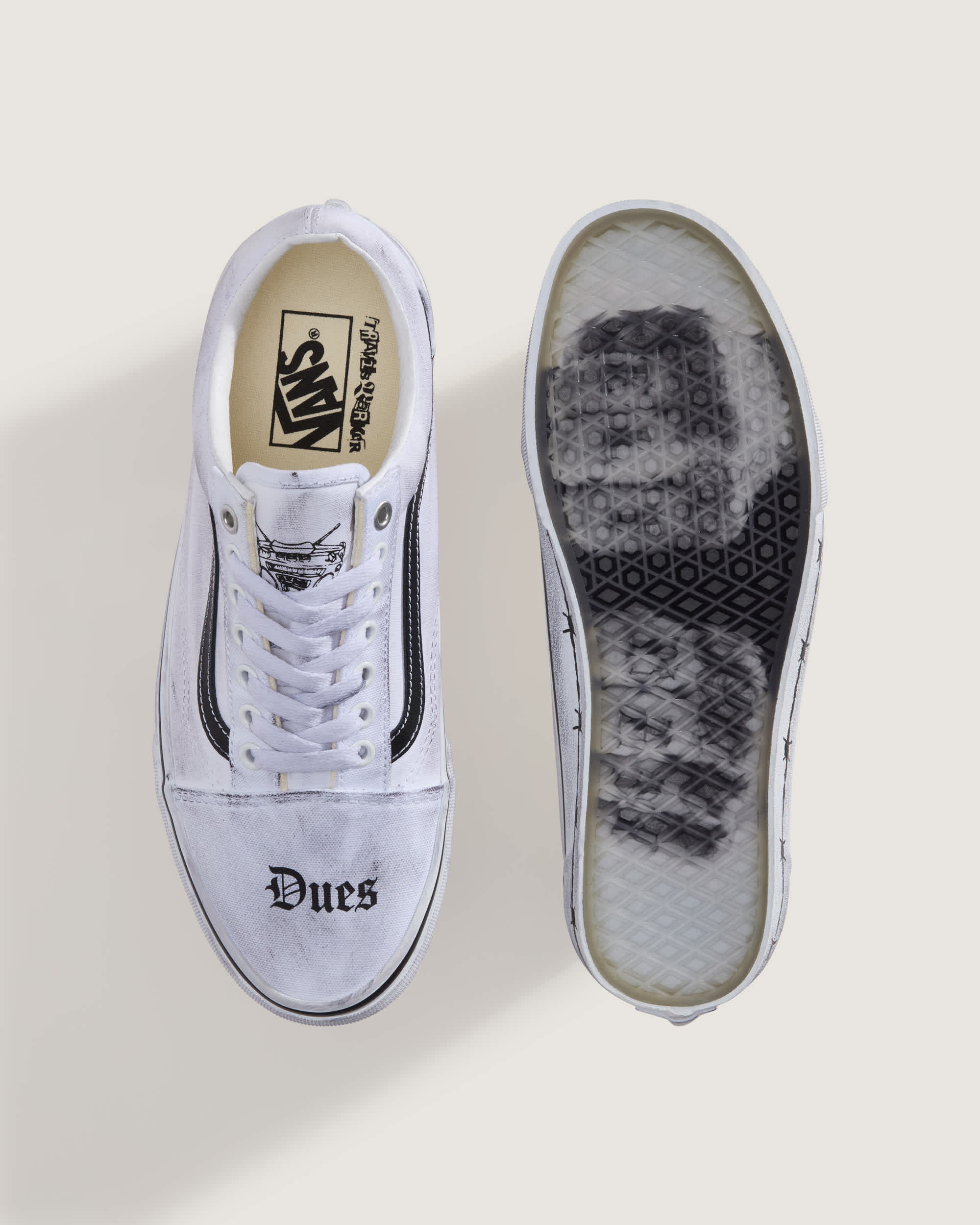 Chaussures Vans X Travis Barker Old Skool VANS Blanc ALT4