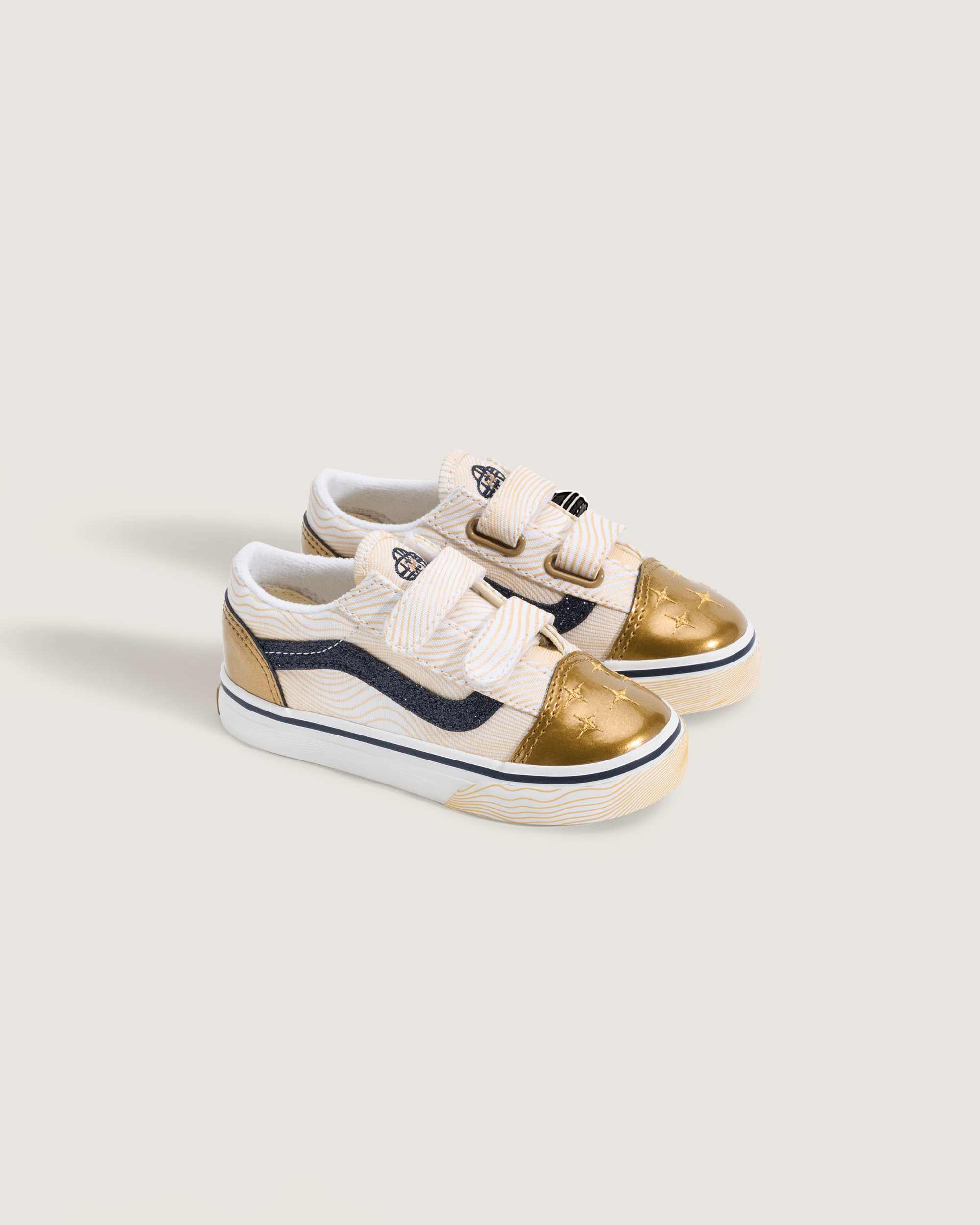 Tnis Old Skool KPop Demon Hunters para criana 48 anos VANS AmareloDourado ALT1