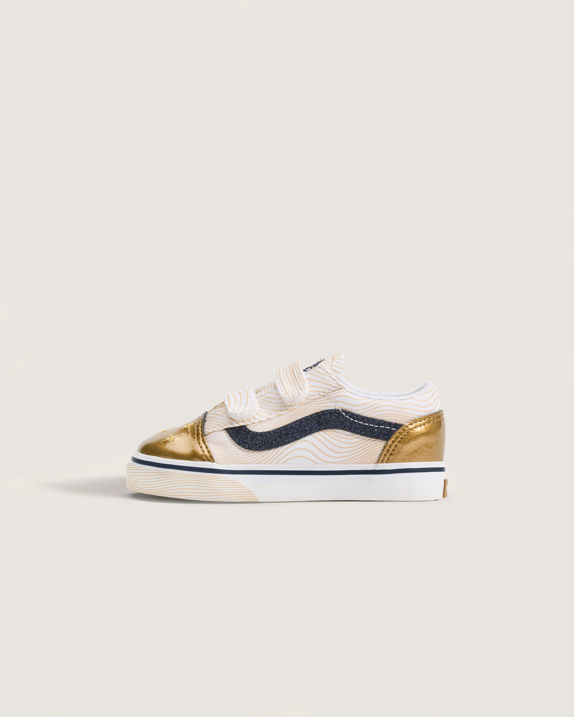 Tnis Old Skool KPop Demon Hunters para criana 48 anos VANS AmareloDourado HERO