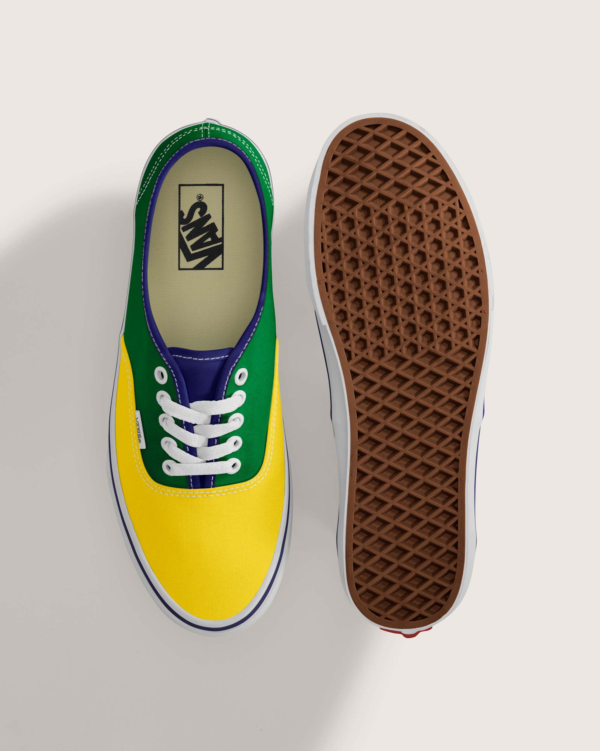 Chaussures Authentic VANS JauneVert ALT2