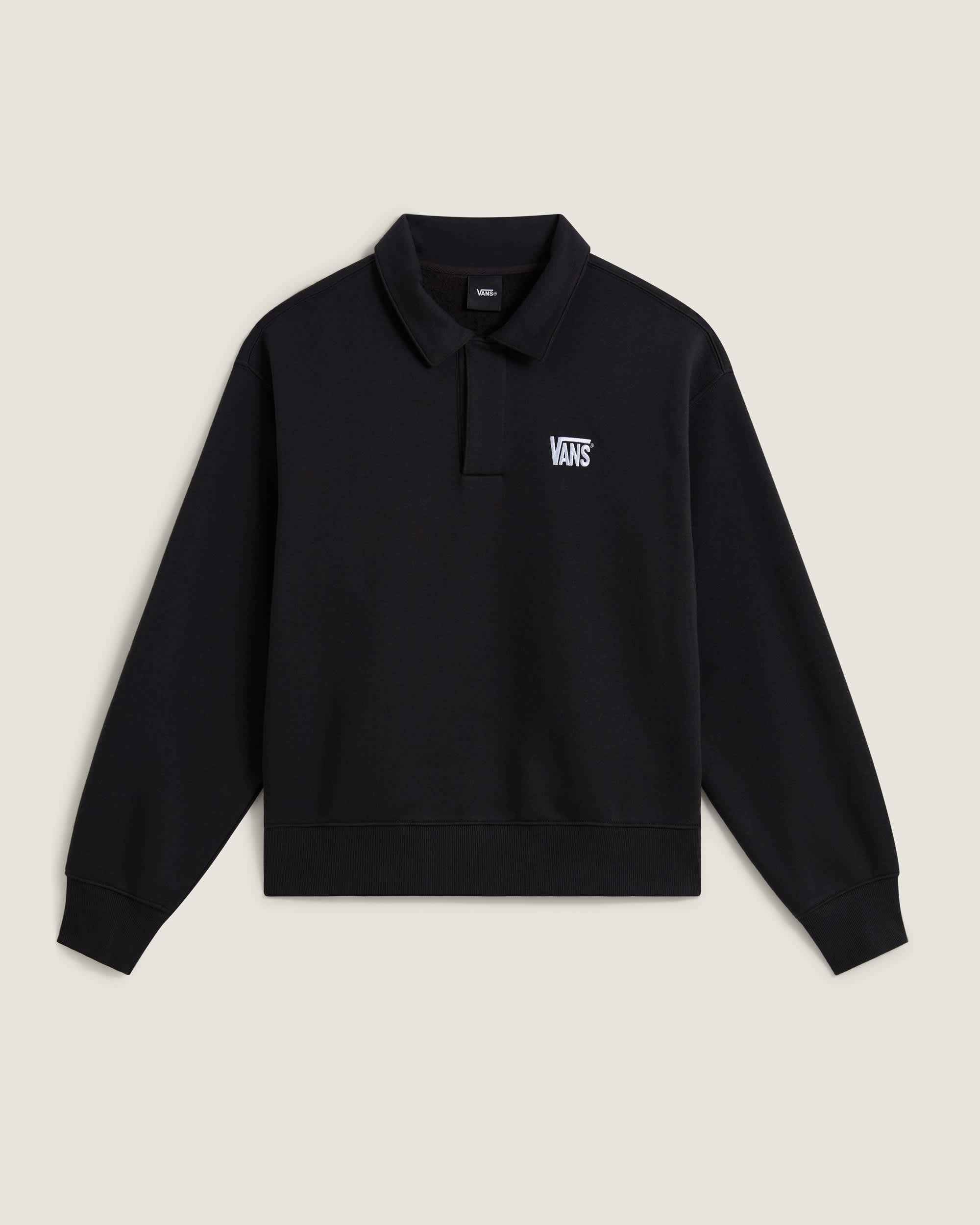 Polo FleecePullover VANS Schwarz HERO