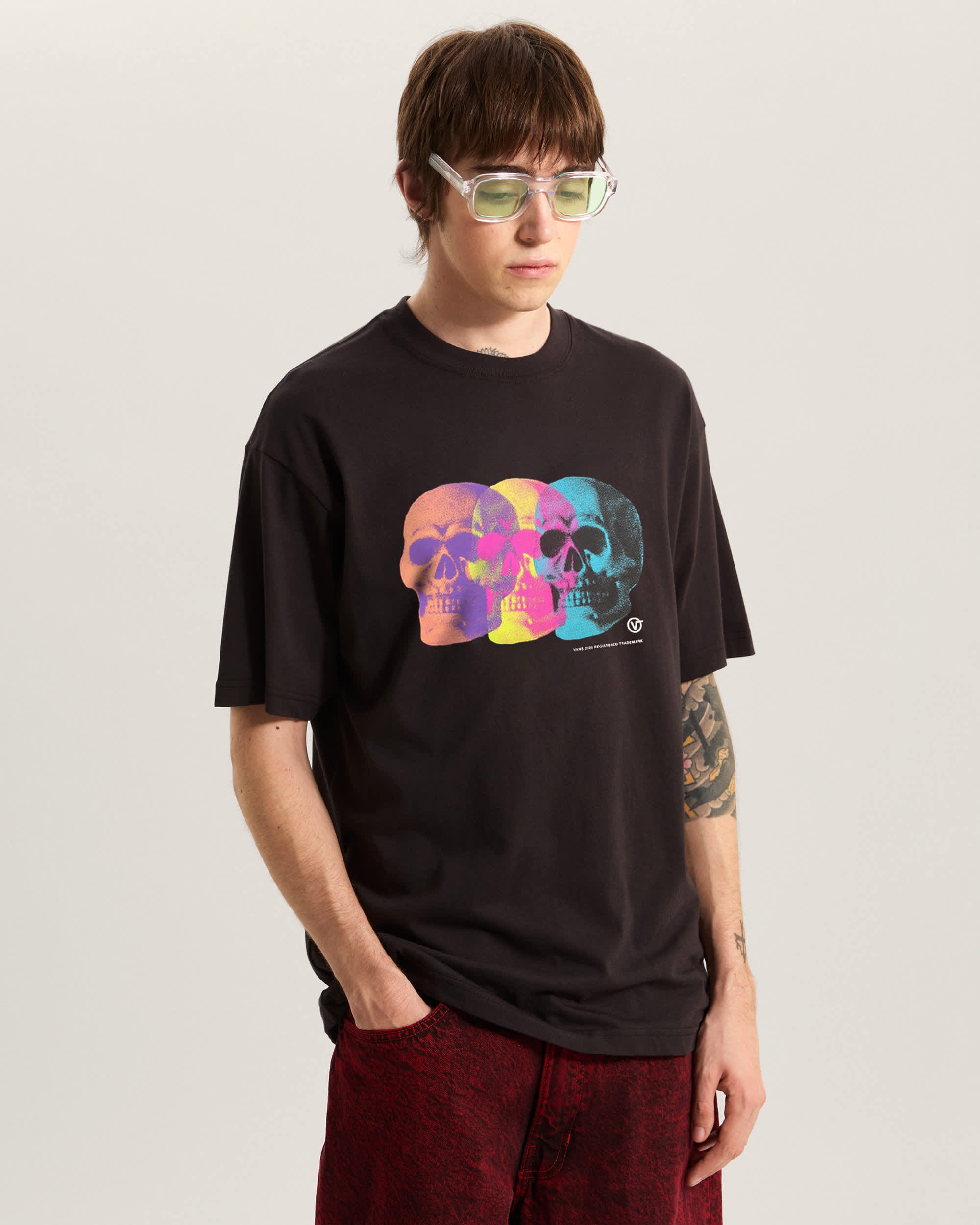 Tshirt Bone Head Loose VANS Noir ALT2