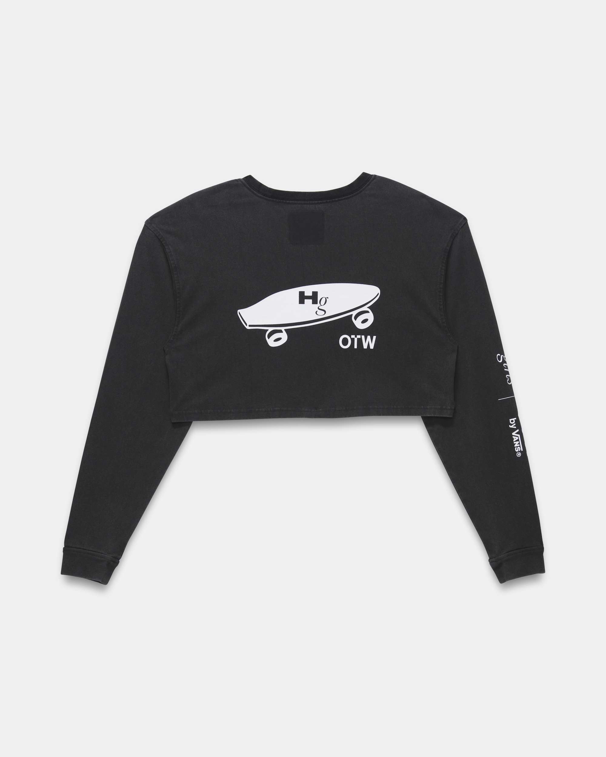 OTW Homme Girls LS Crop Tshirt Washed Black VANS Black ALT1
