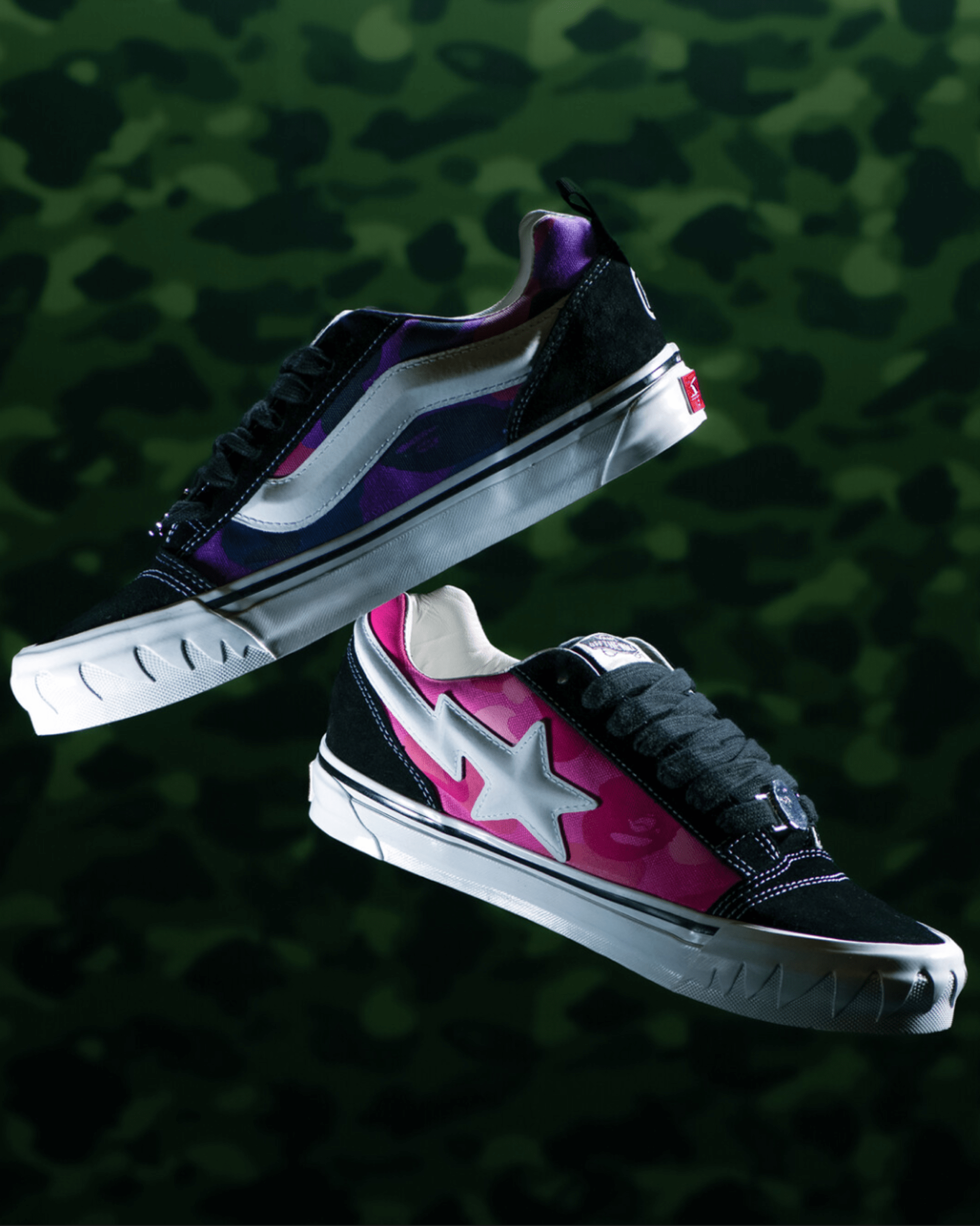 Vans x BAPE Knu Skool VANS Black ALT2