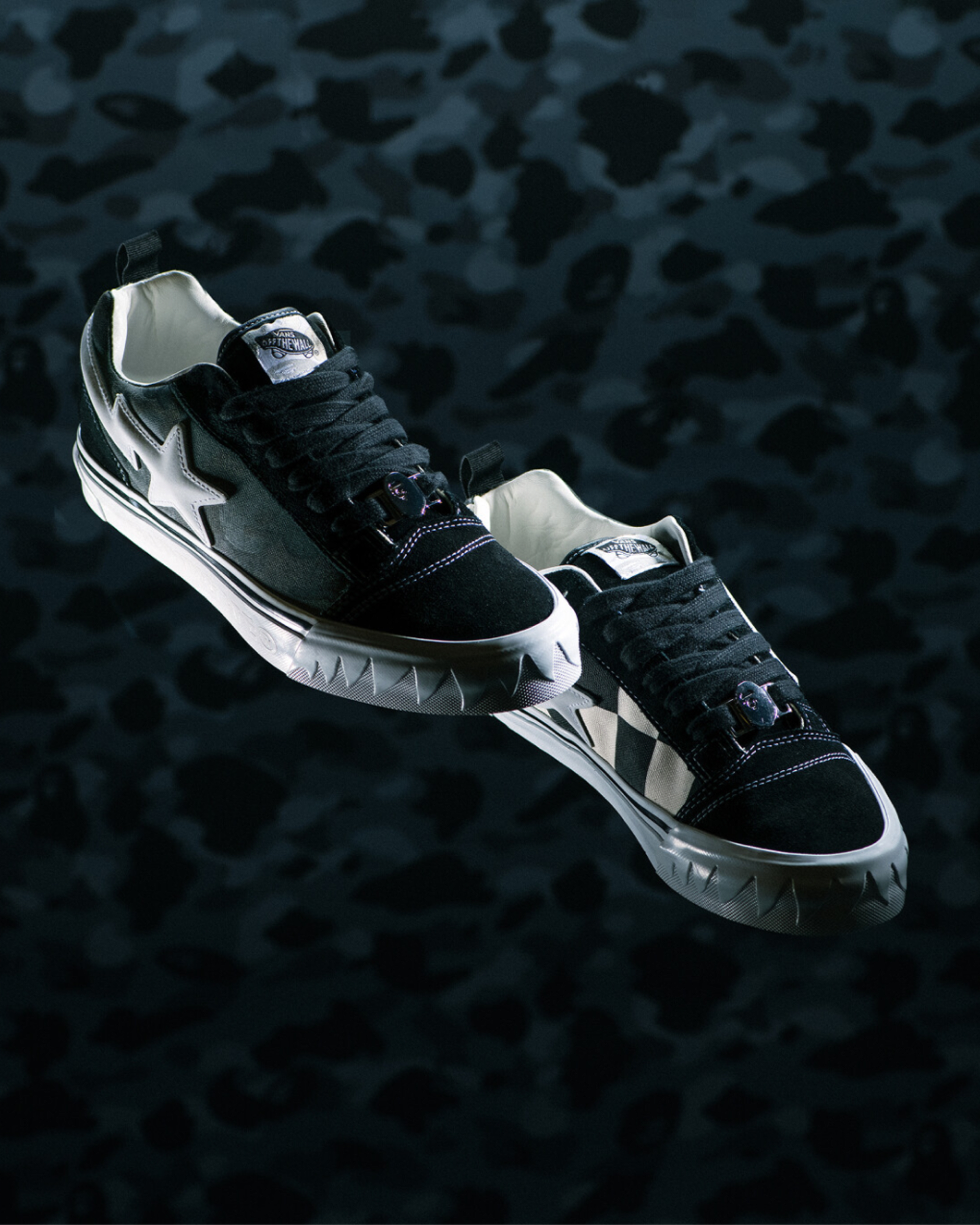 Scarpe Vans x BAPE Knu Skool VANS Nero ALT1