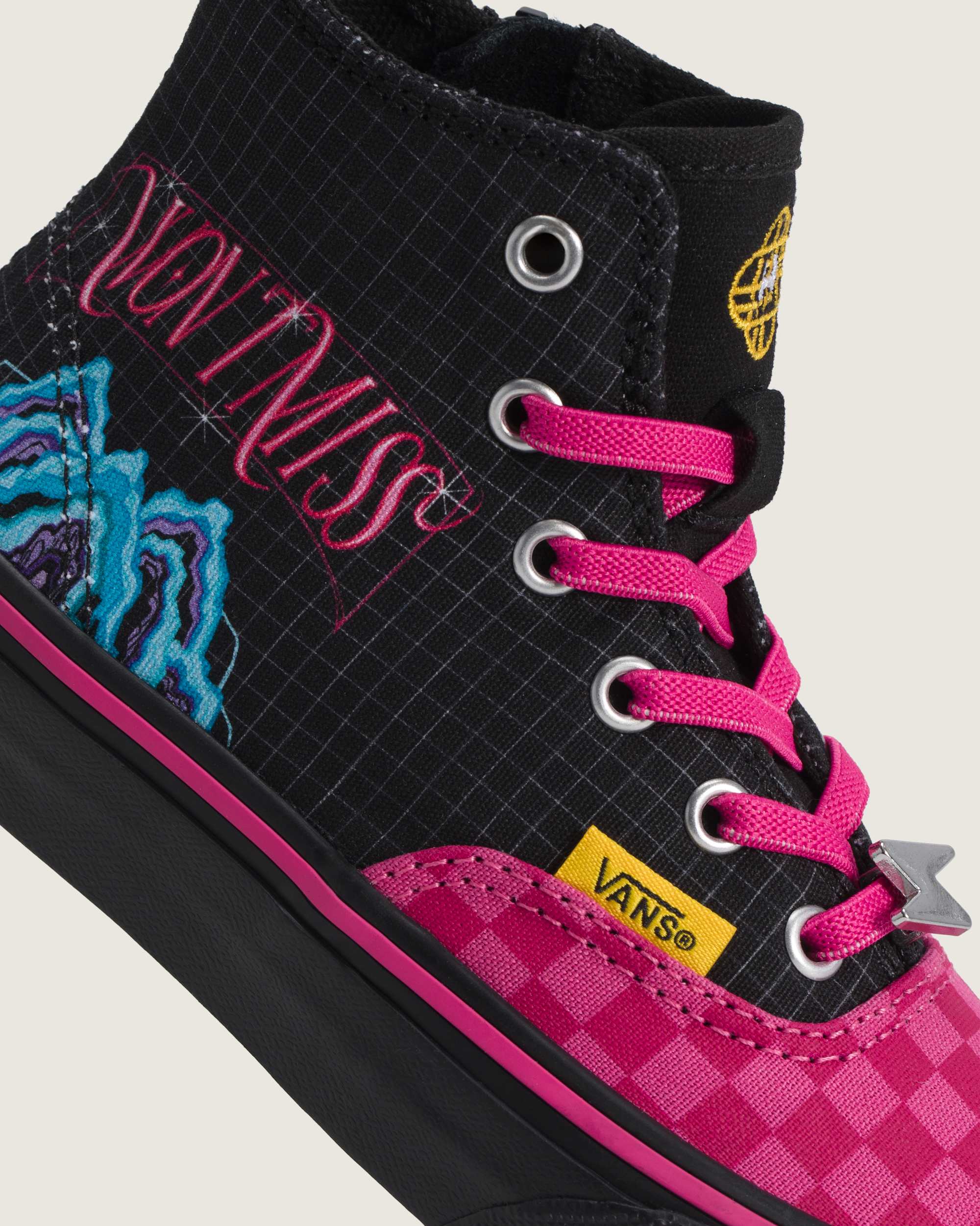 Scarpe Bambinoa KPop Demon Hunters x Vans Authentic Hi 20 con zip 48 anni VANS Nero ALT5