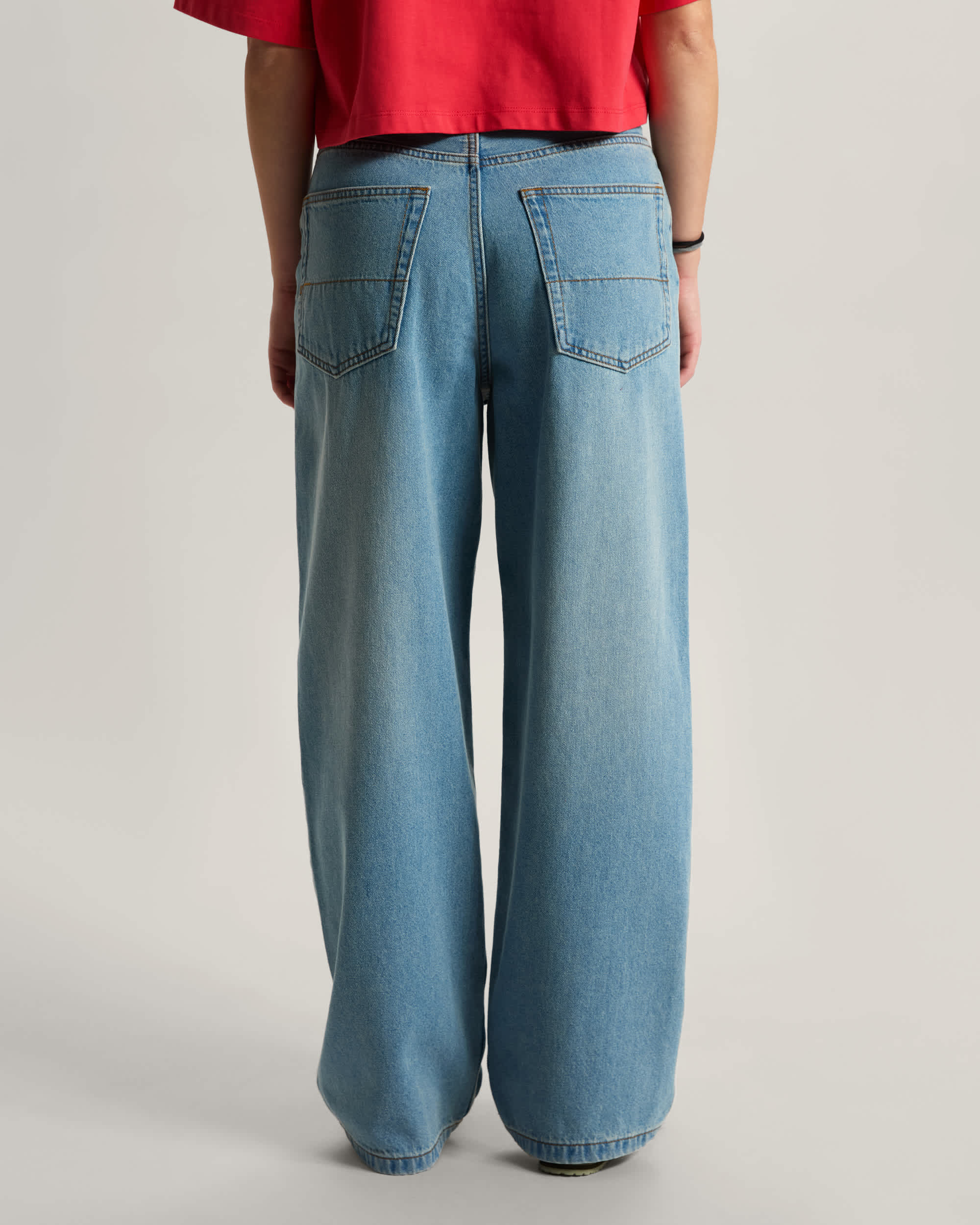 Pantalon Cinched Check5 Baggy VANS Bleu ALT4